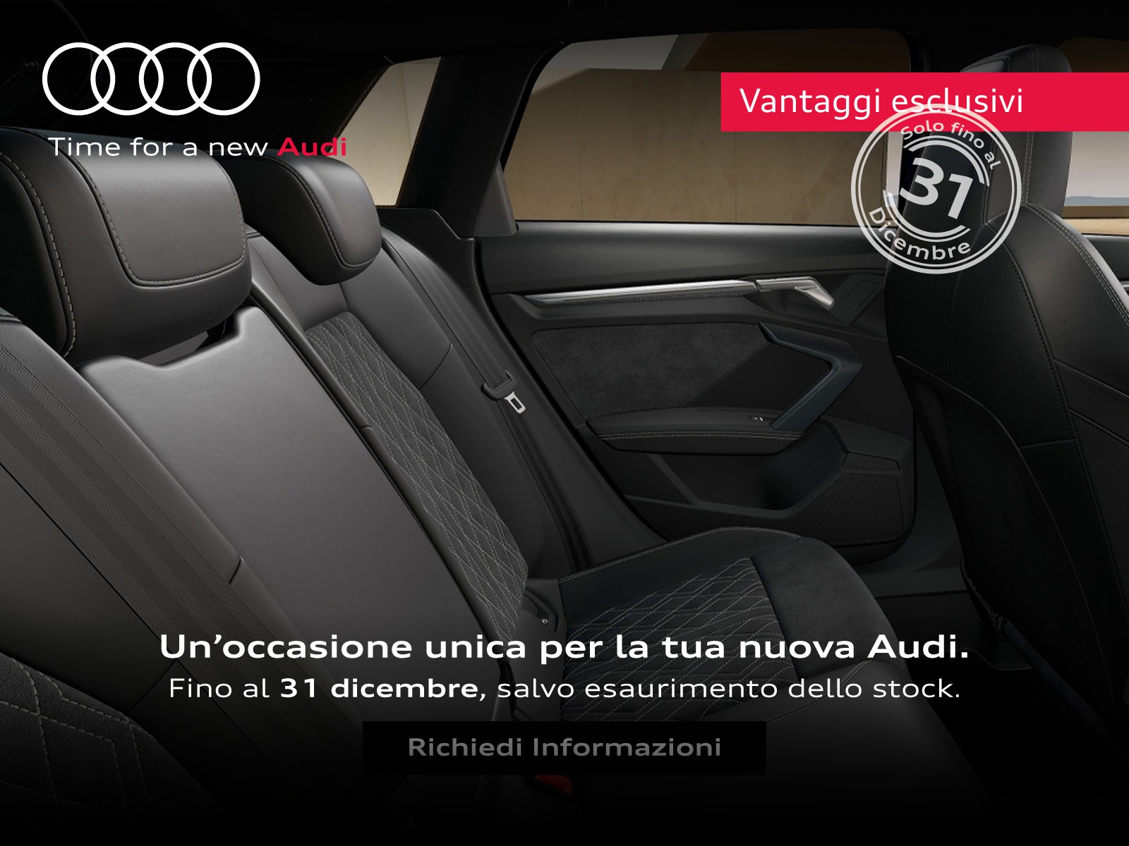 Audi A3 sportback 1.5 tfsi mhev s line edition 150cv s-tronic