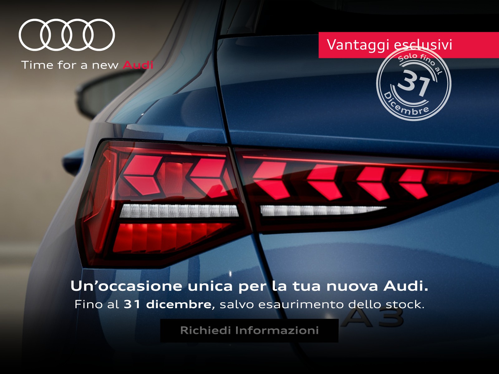 Audi A3 sportback 1.5 tfsi mhev s line edition 150cv s-tronic