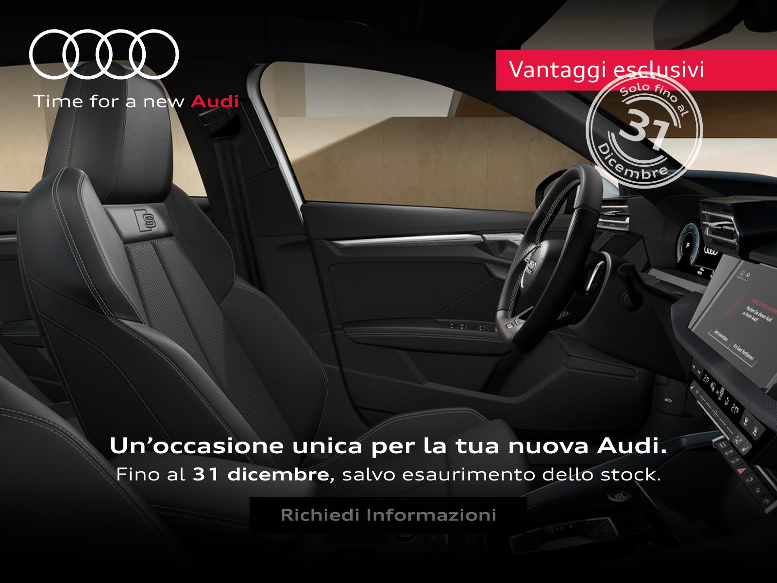 Audi A3 sportback 2.0 tdi s line edition 150cv s-tronic