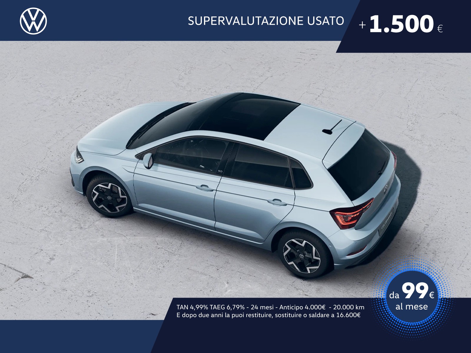 Volkswagen Polo 1.0 tsi edition 50 95cv dsg