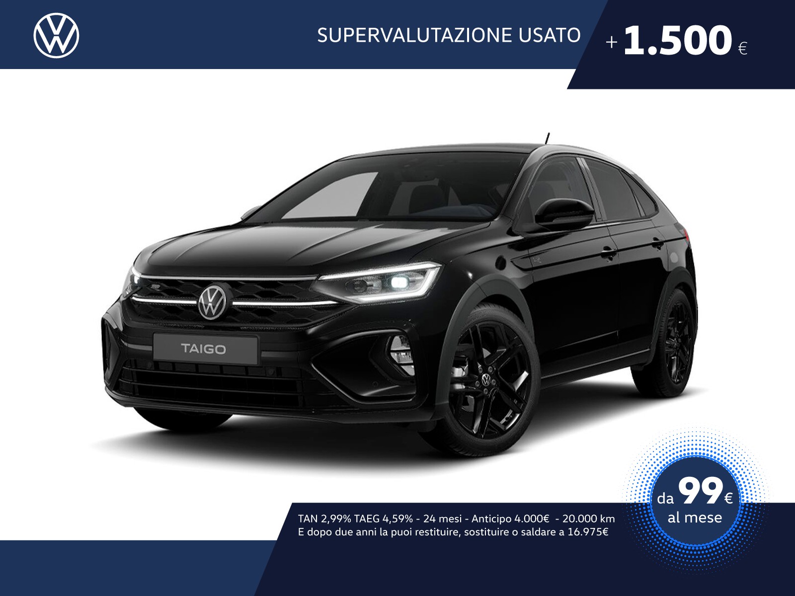 Volkswagen Taigo 1.0 tsi r-line plus 115cv