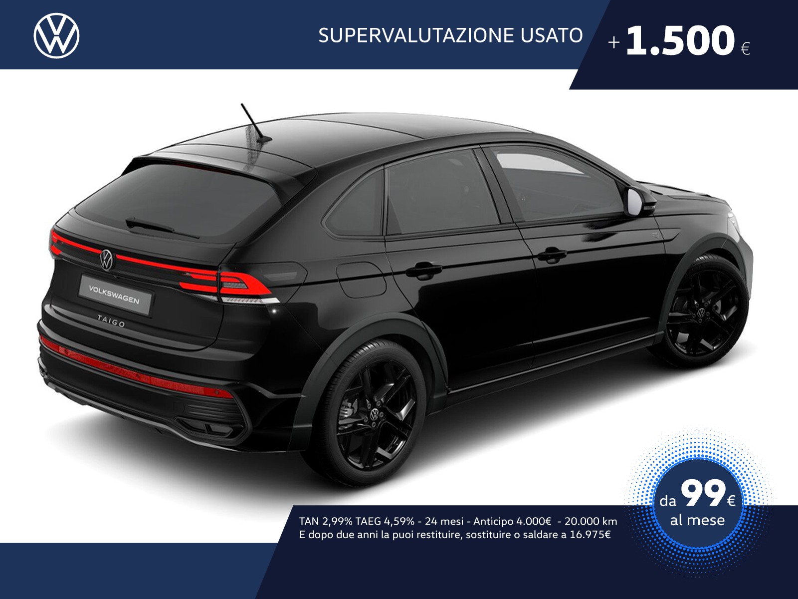 Volkswagen Taigo 1.0 tsi r-line plus 115cv