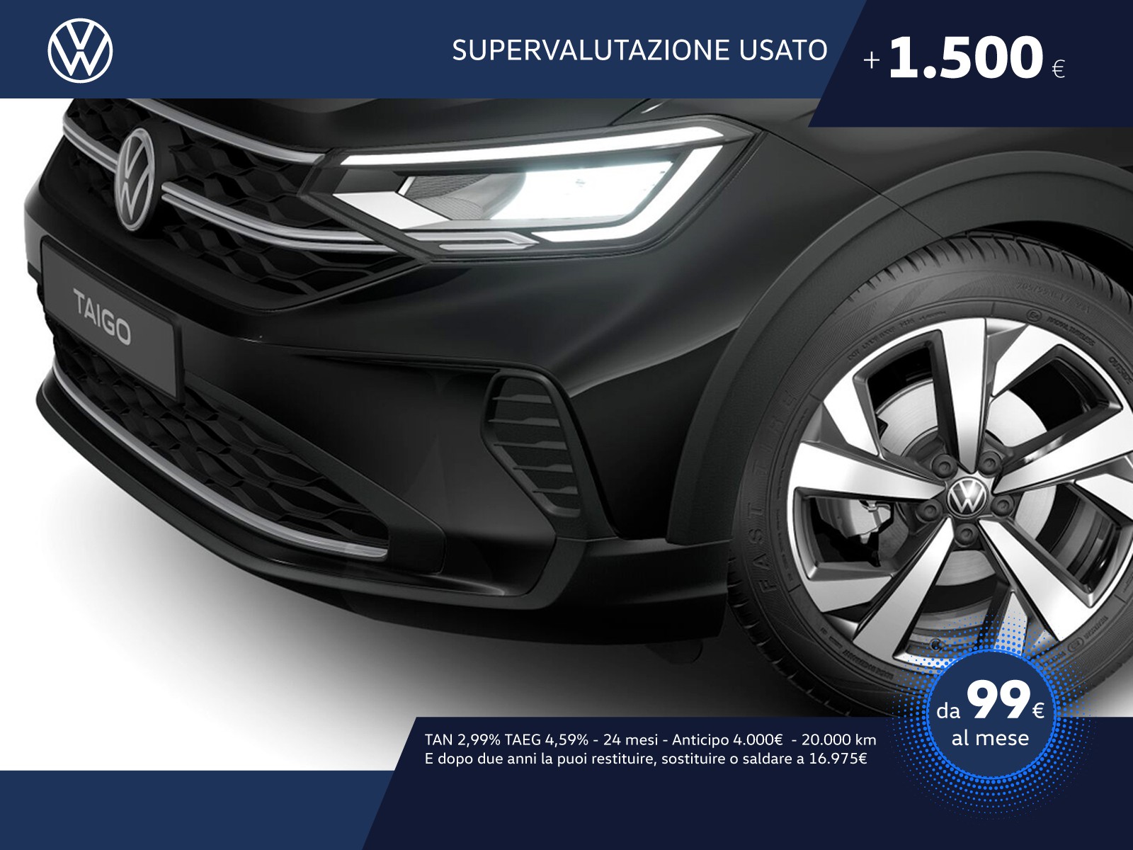 Volkswagen Taigo 1.0 tsi edition plus 95cv