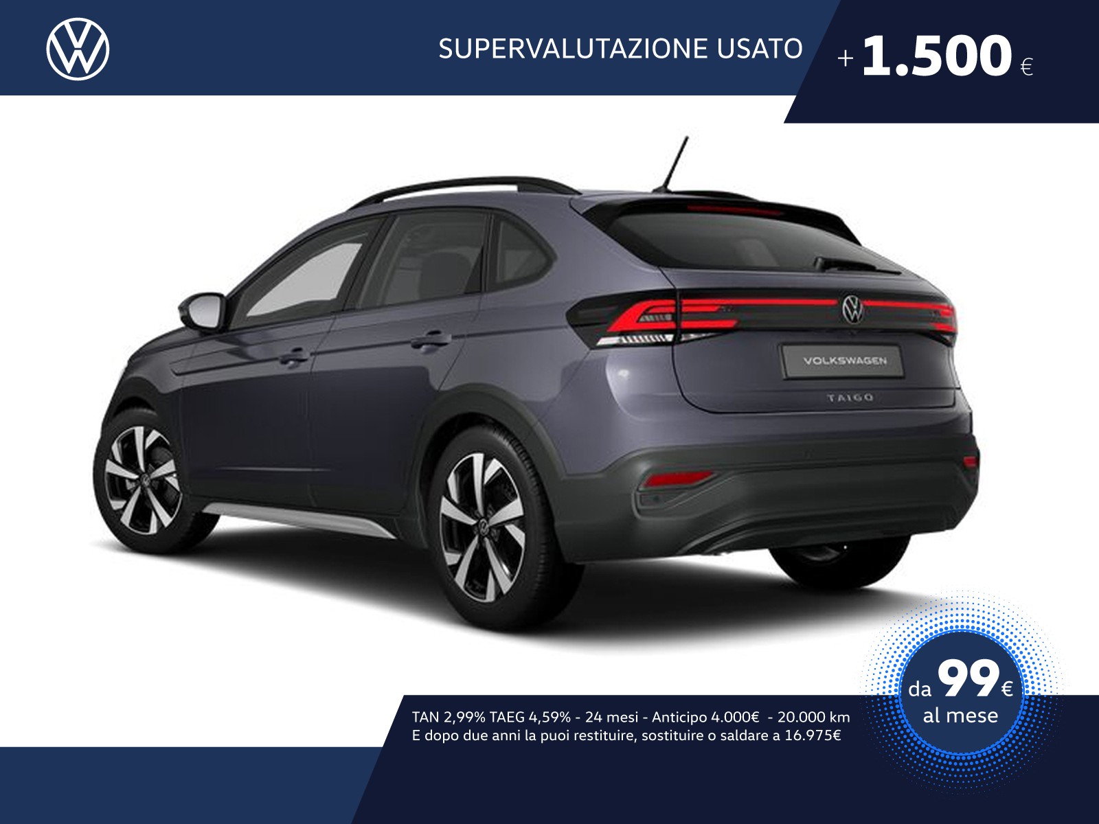 Volkswagen Taigo 1.0 tsi edition plus 95cv