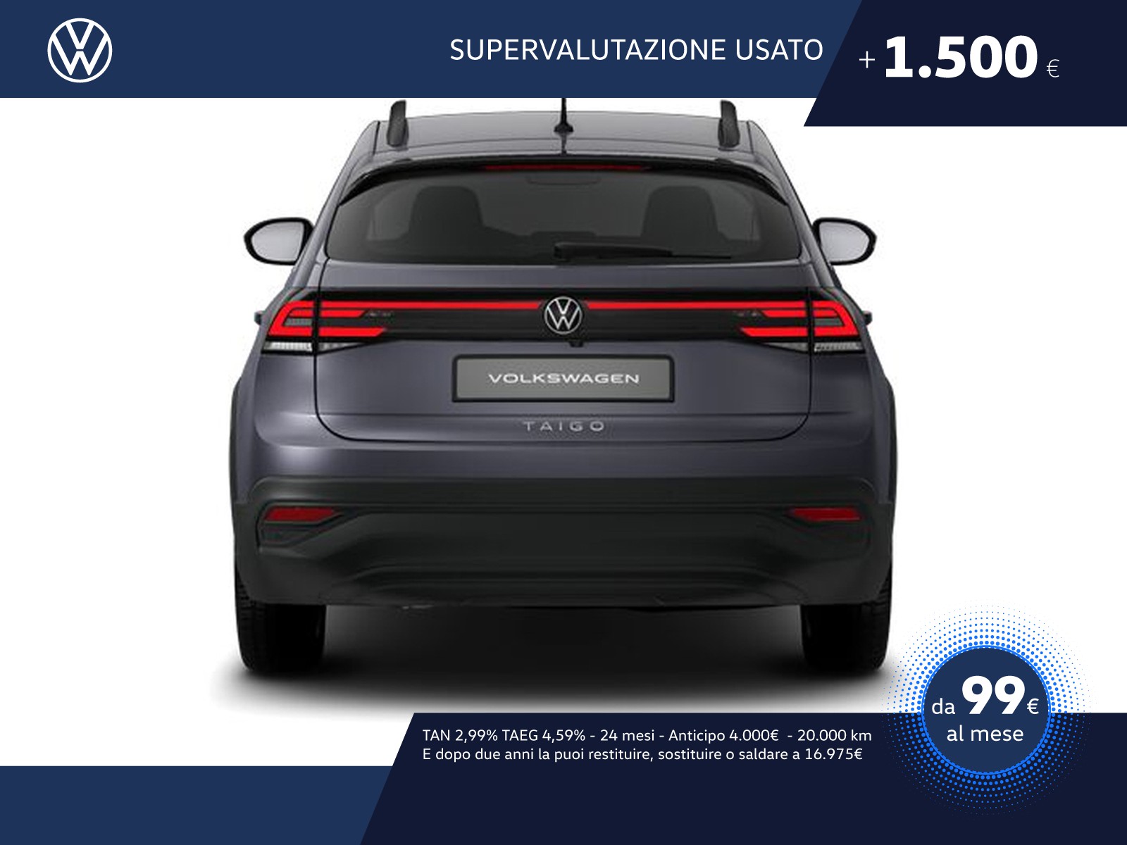 Volkswagen Taigo 1.0 tsi edition plus 95cv