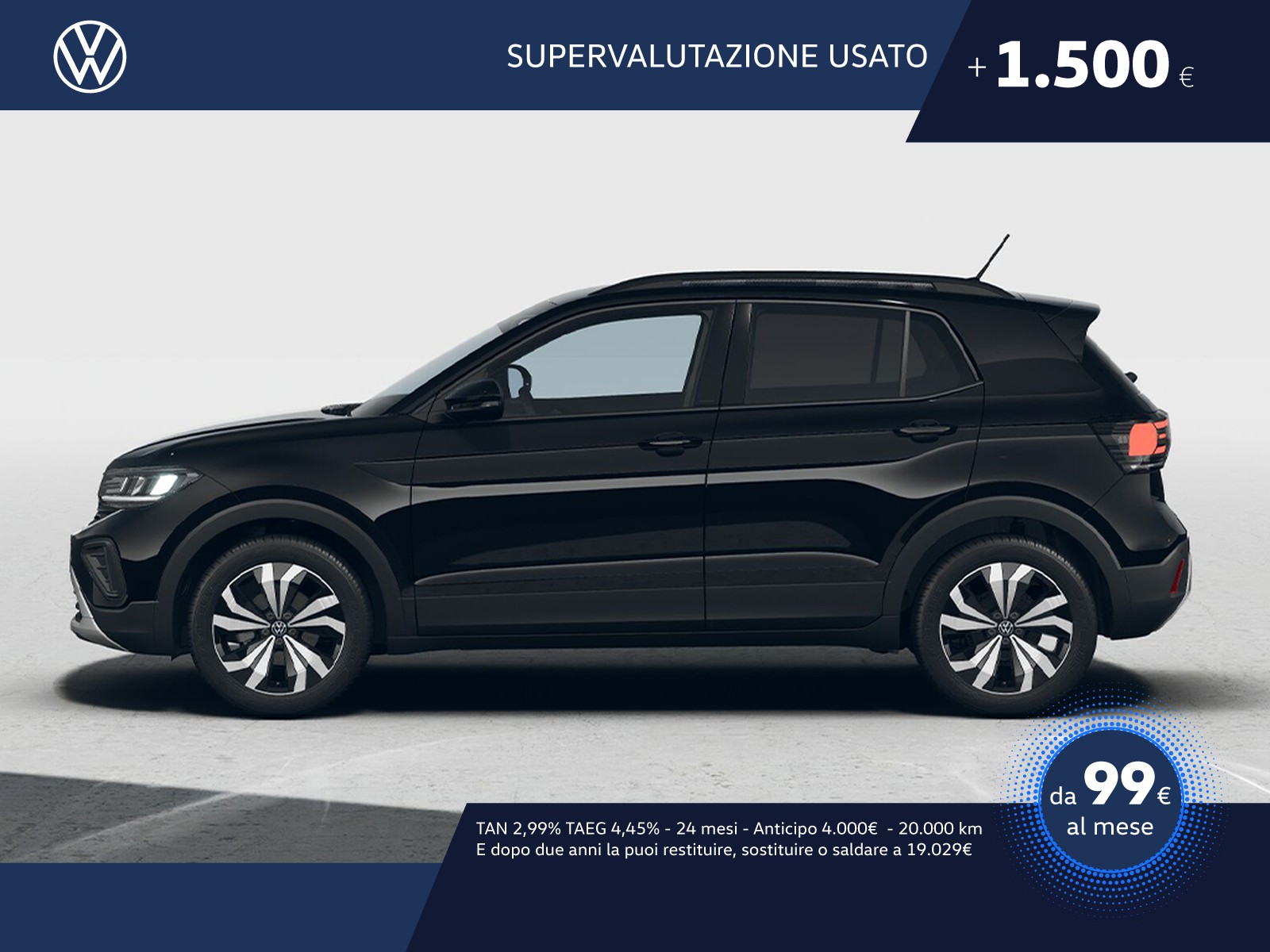 Volkswagen T-Cross 1.0 tsi edition plus 95cv