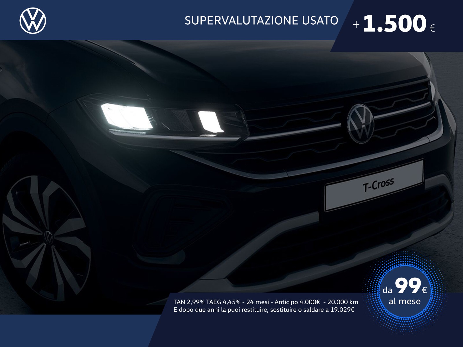 Volkswagen T-Cross 1.0 tsi edition plus 95cv