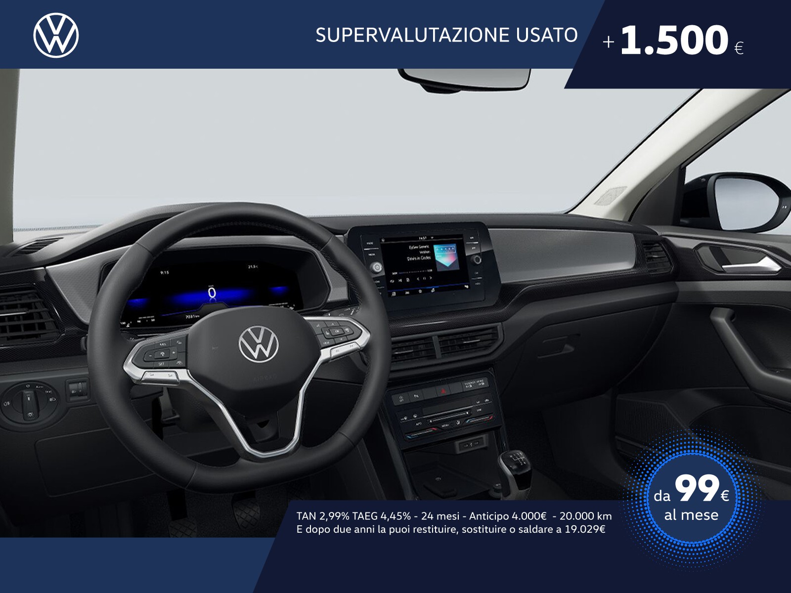 Volkswagen T-Cross 1.0 tsi edition plus 95cv