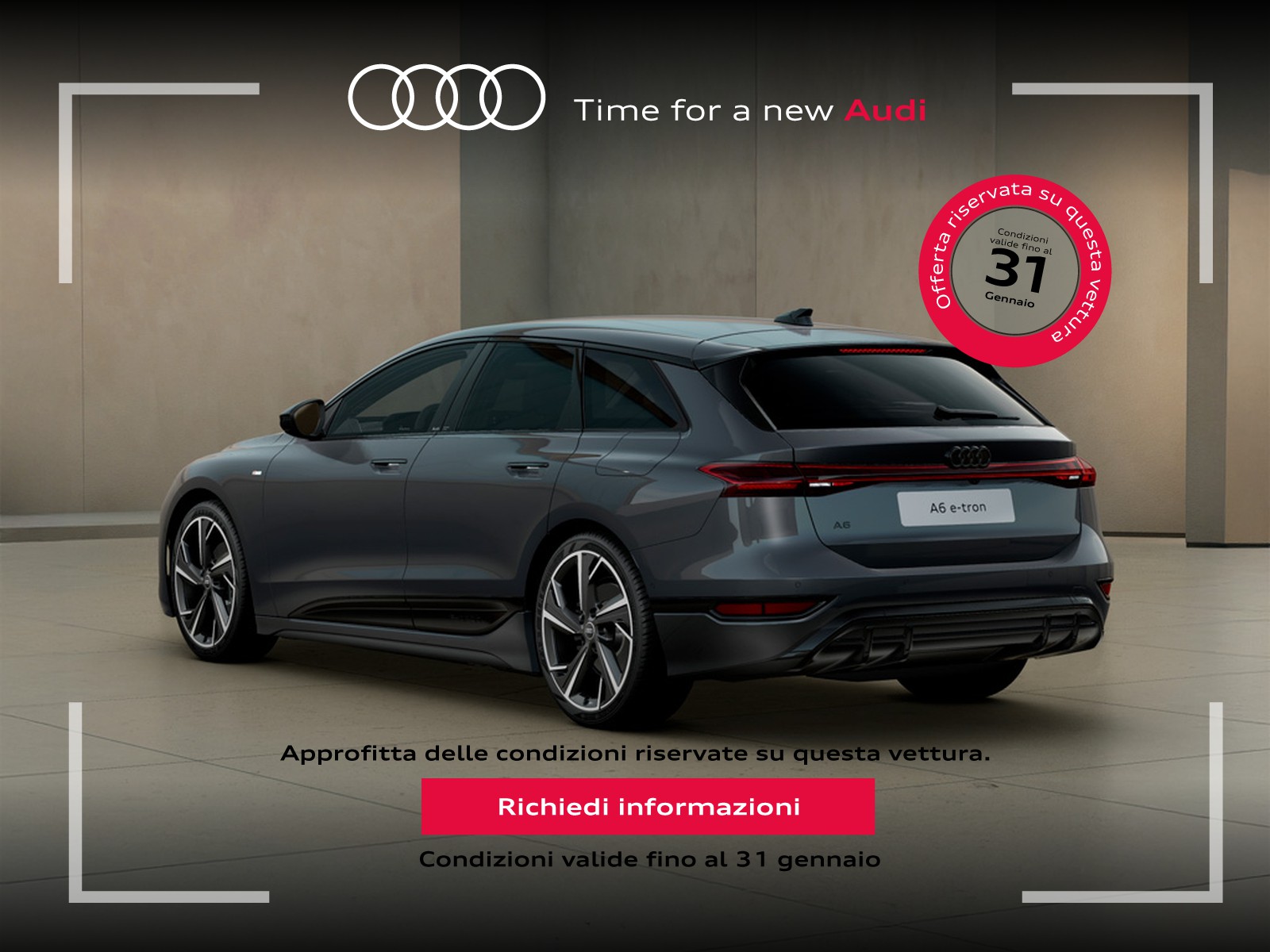 Audi A6 e-tron avant e-tron s line edition 286cv