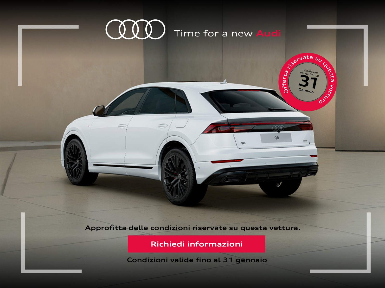 Audi Q8 3.0 tfsi e s line edition quattro 394cv tiptronic