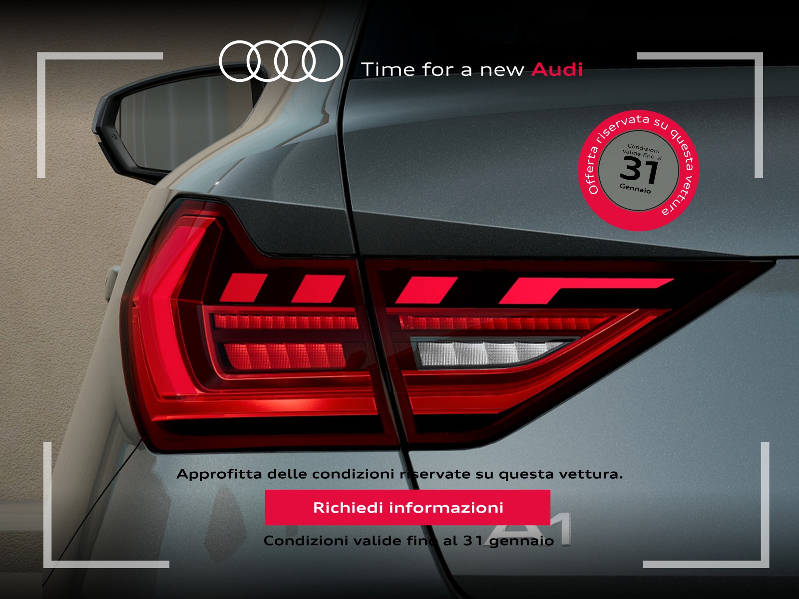 Audi A1 sportback 30 1.0 tfsi s line edition 116cv s-tronic