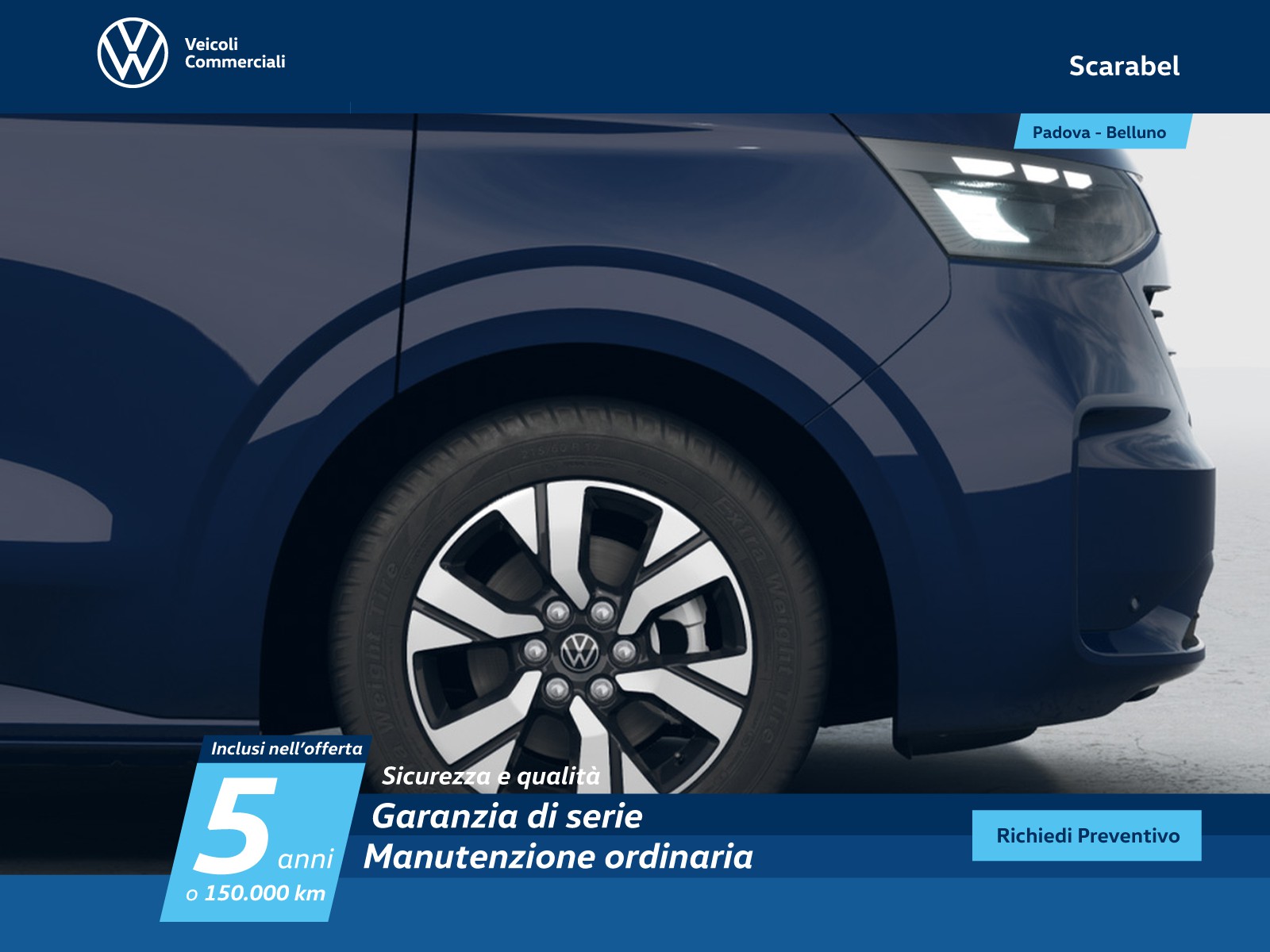 Volkswagen VIC T7 Caravelle t7 2.0 tdi 150cv awd life l1 auto