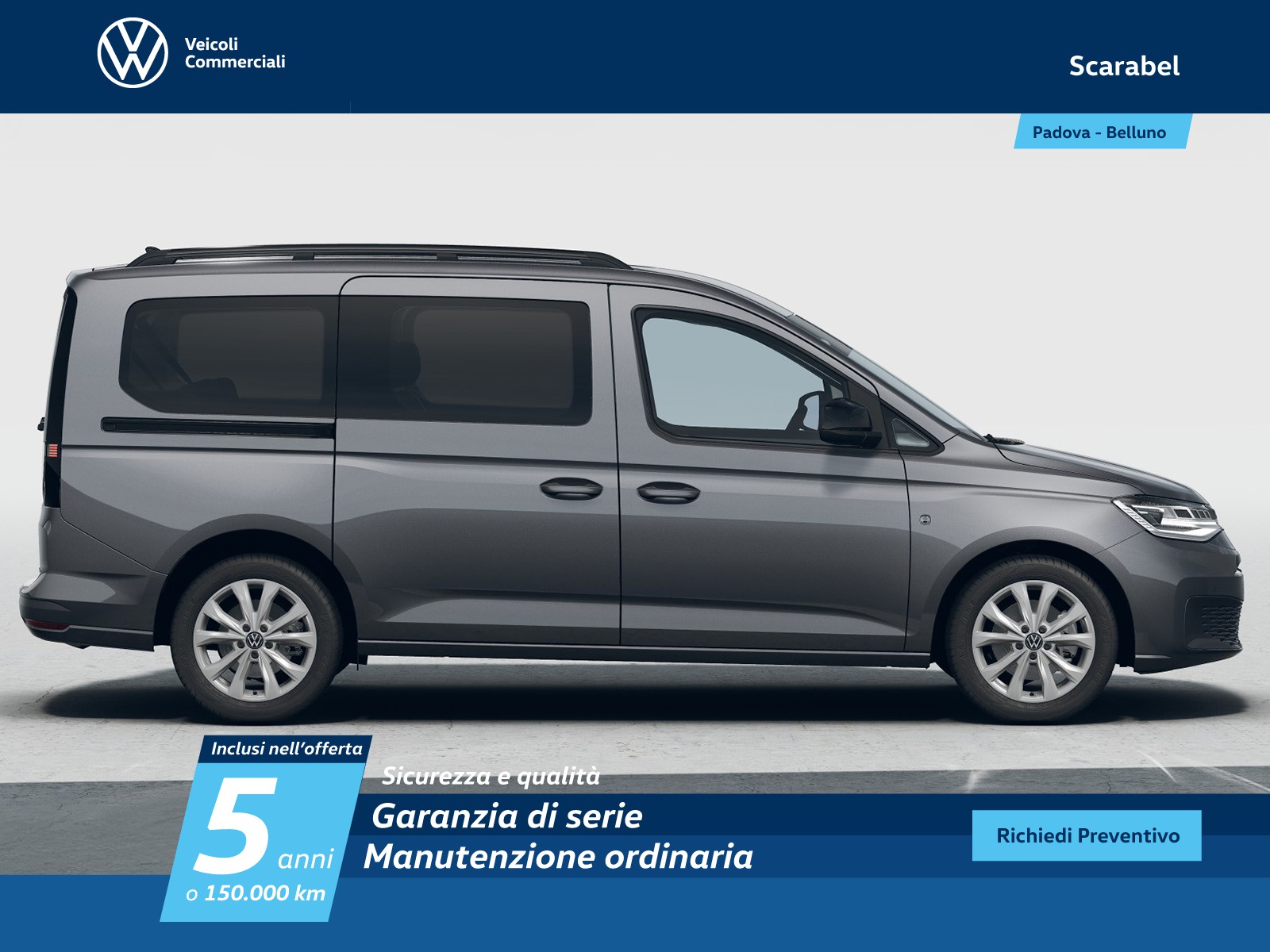 Volkswagen VIC Caddy maxi 2.0 tdi 122cv 4motion life my24
