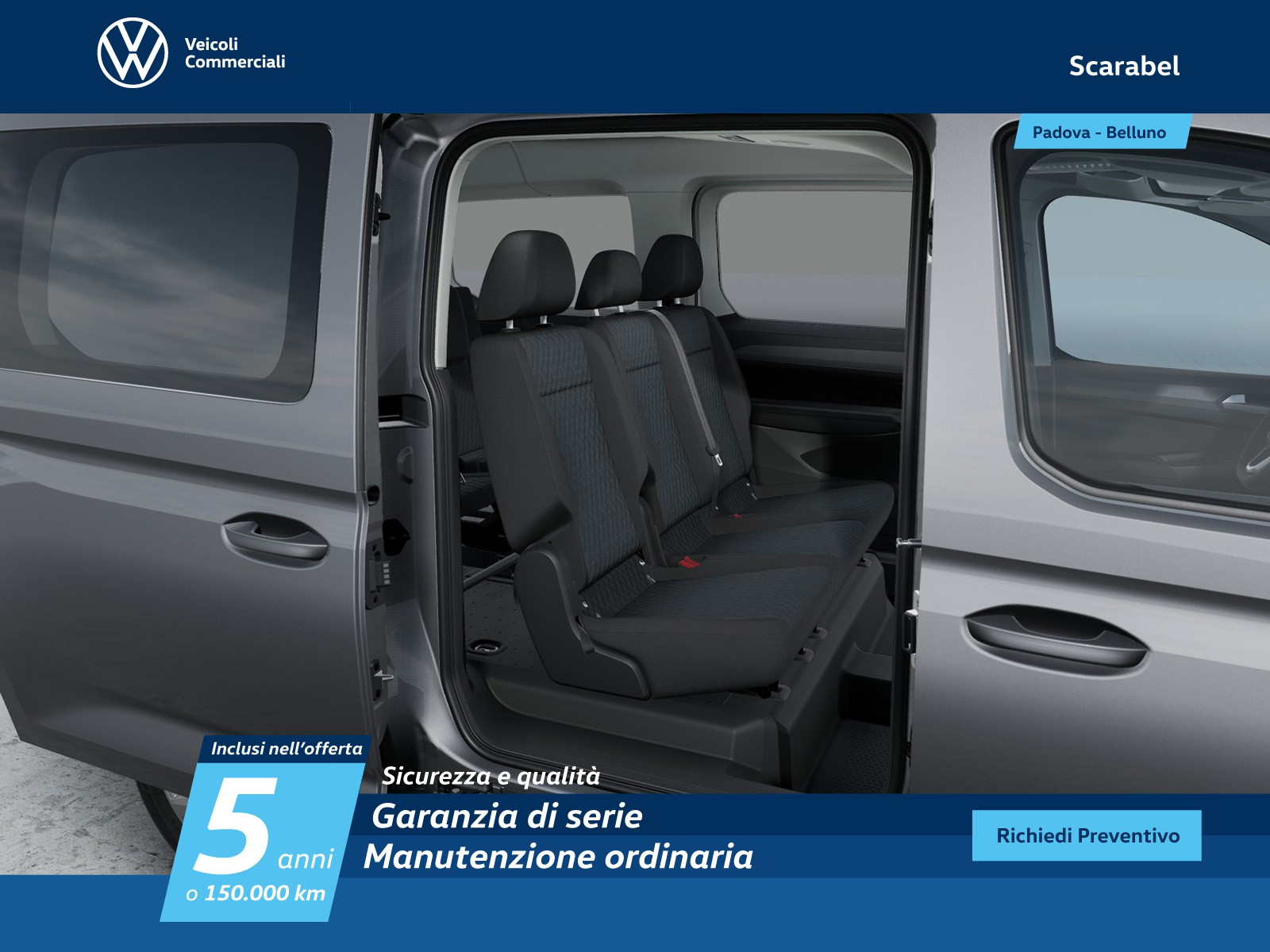 Volkswagen VIC Caddy maxi 2.0 tdi 122cv 4motion life my24