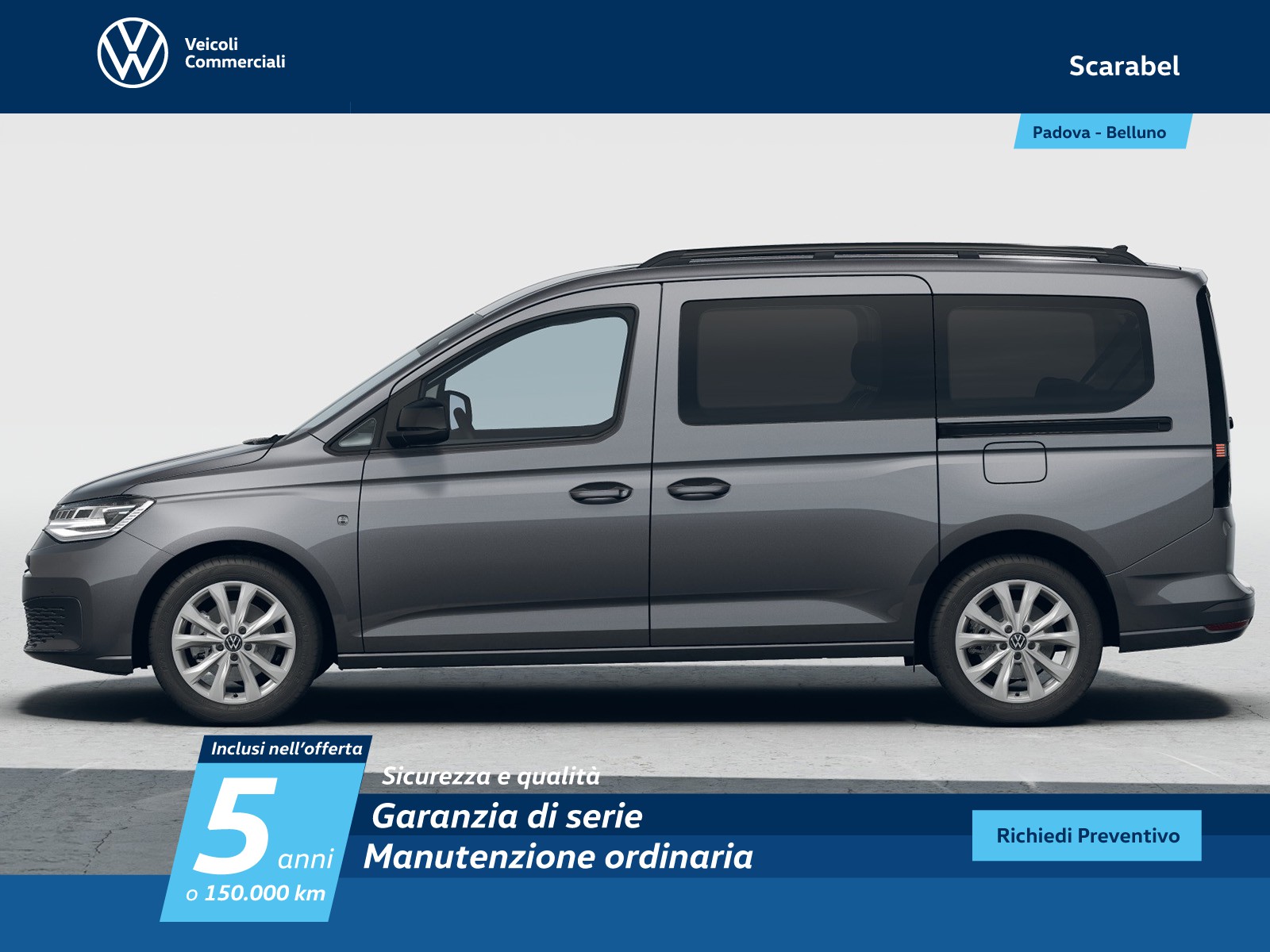 Volkswagen VIC Caddy maxi 2.0 tdi 122cv 4motion life my24