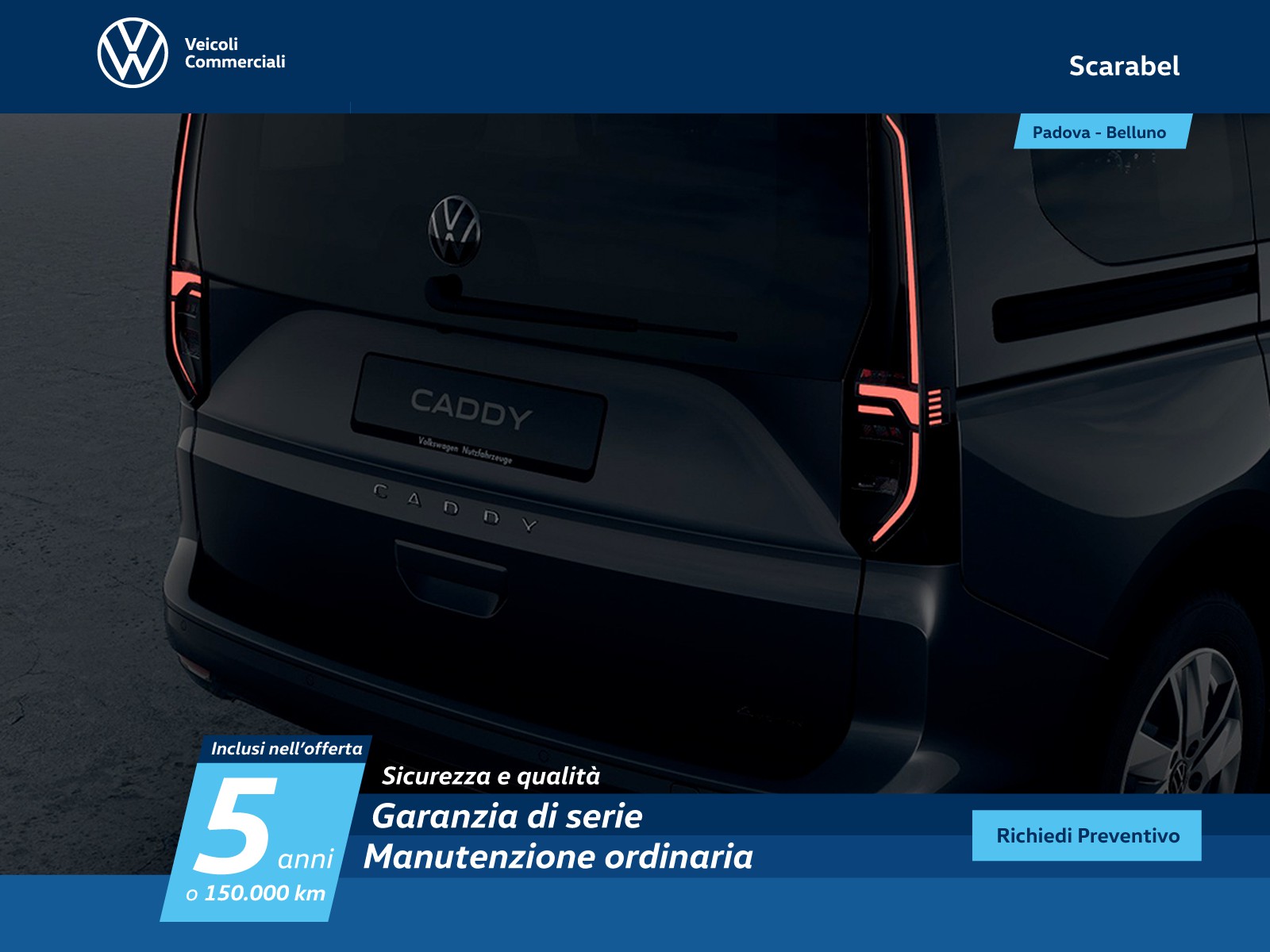 Volkswagen VIC Caddy 2.0 tdi 122cv 4motion life