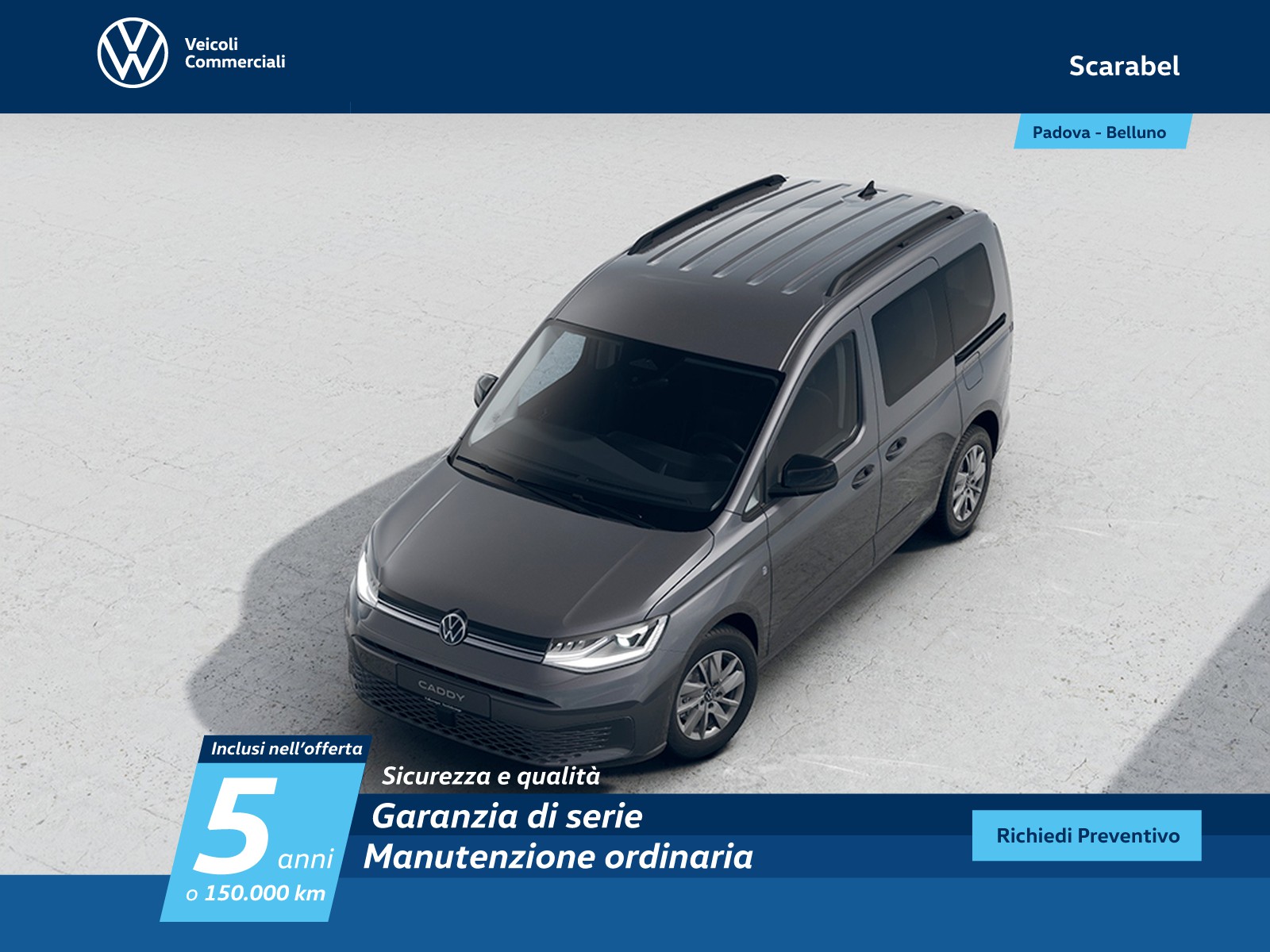 Volkswagen VIC Caddy 2.0 tdi 122cv 4motion life