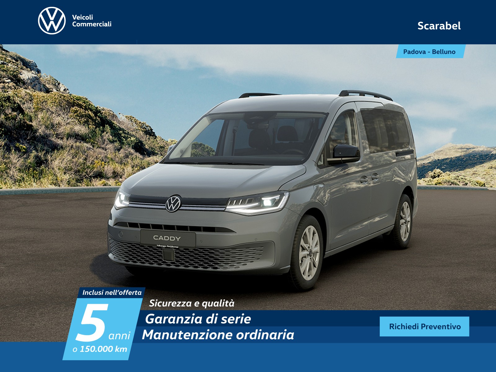 Volkswagen VIC Caddy maxi 1.5 phev 150cv life dsg