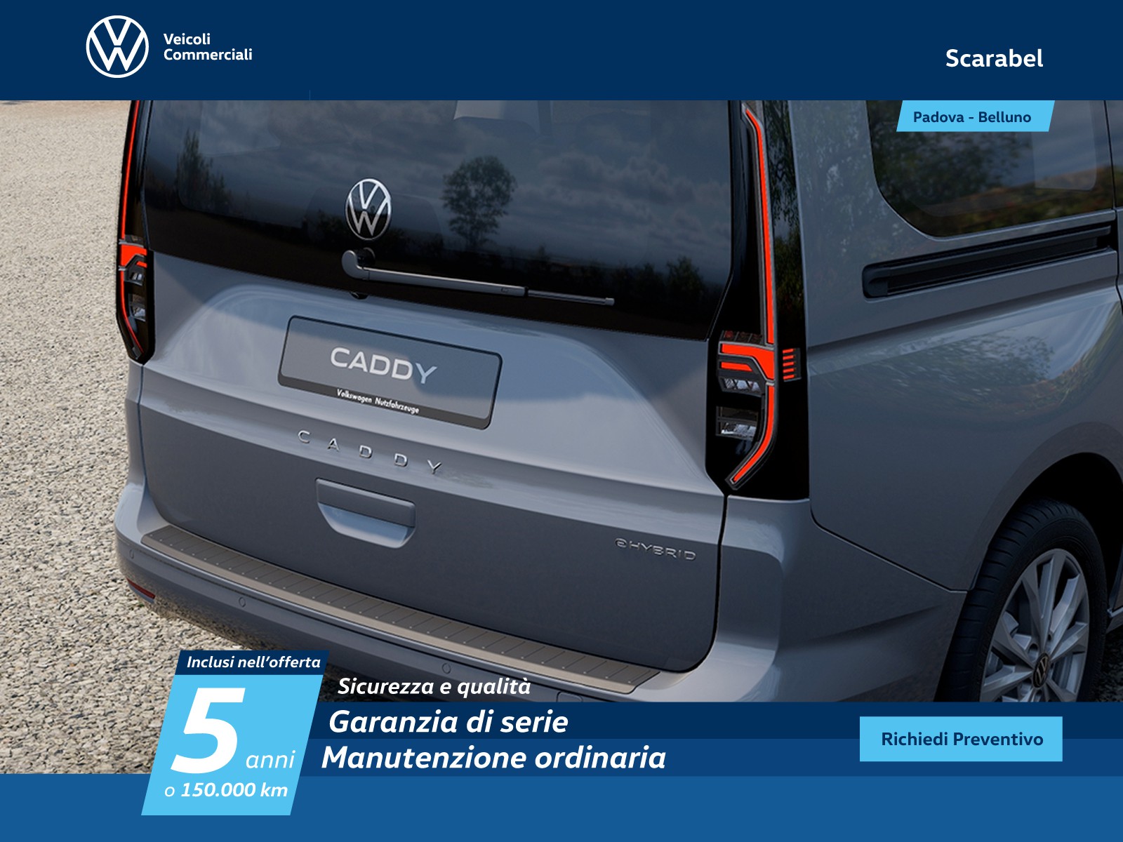 Volkswagen VIC Caddy maxi 1.5 phev 150cv life dsg