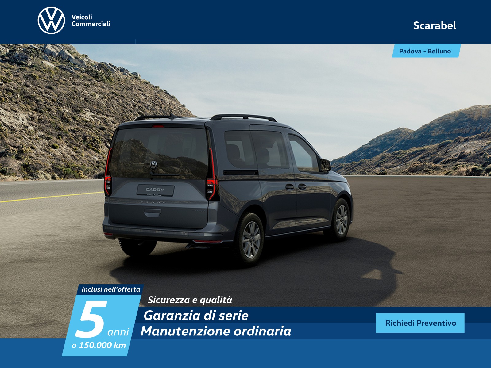 Volkswagen VIC Caddy 1.5 phev 150cv life dsg