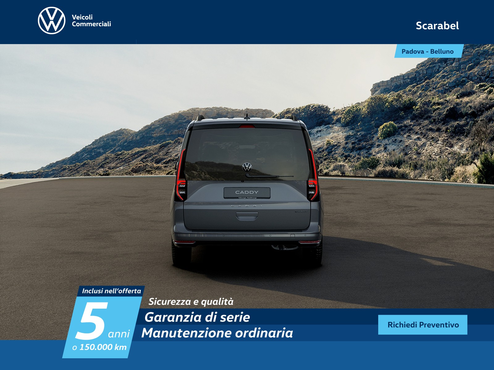 Volkswagen VIC Caddy 1.5 phev 150cv life dsg
