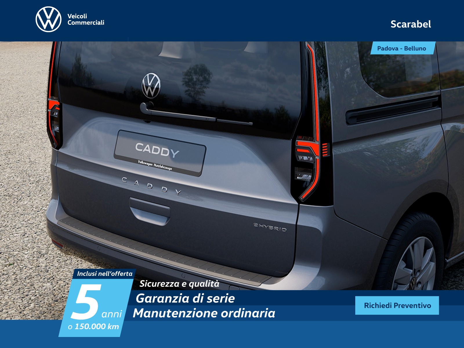 Volkswagen VIC Caddy 1.5 phev 150cv life dsg