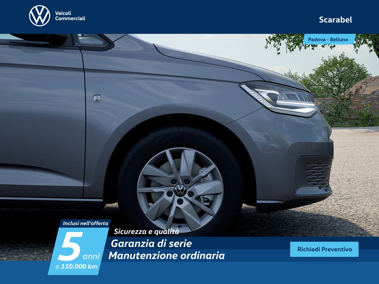 Volkswagen VIC Caddy 1.5 phev 150cv life dsg