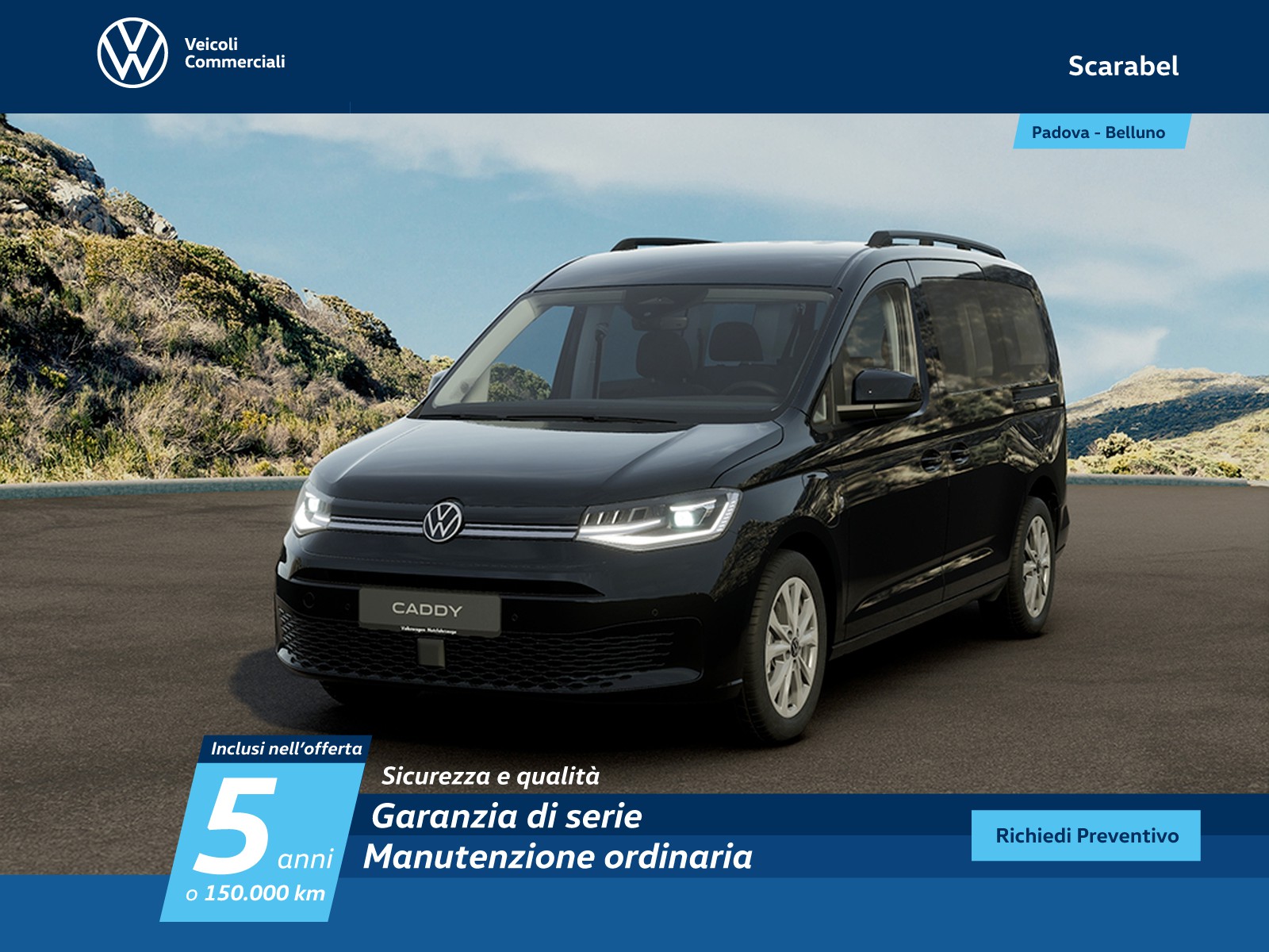 Volkswagen VIC Caddy maxi 1.5 phev 150cv life dsg