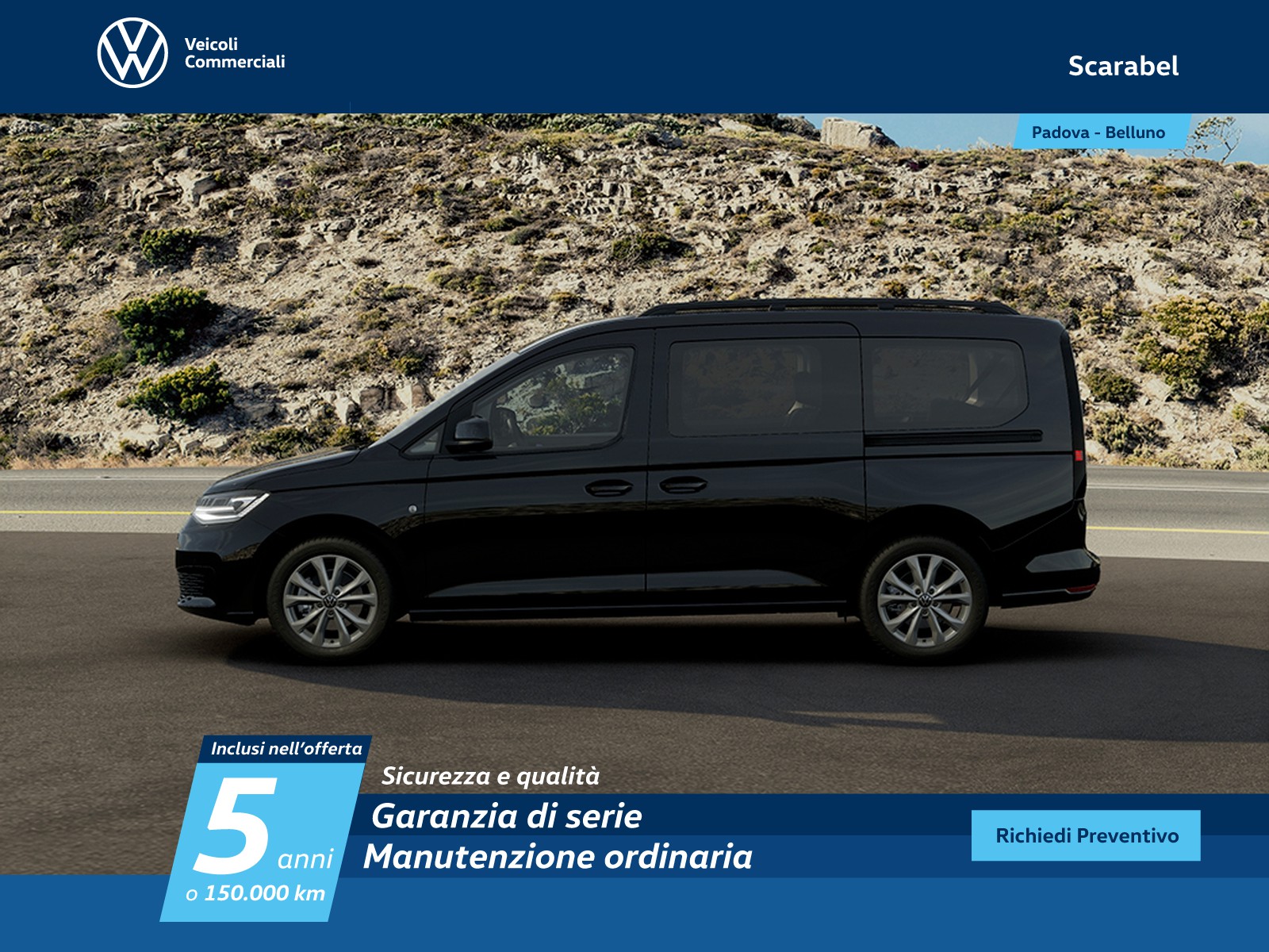 Volkswagen VIC Caddy maxi 1.5 phev 150cv life dsg