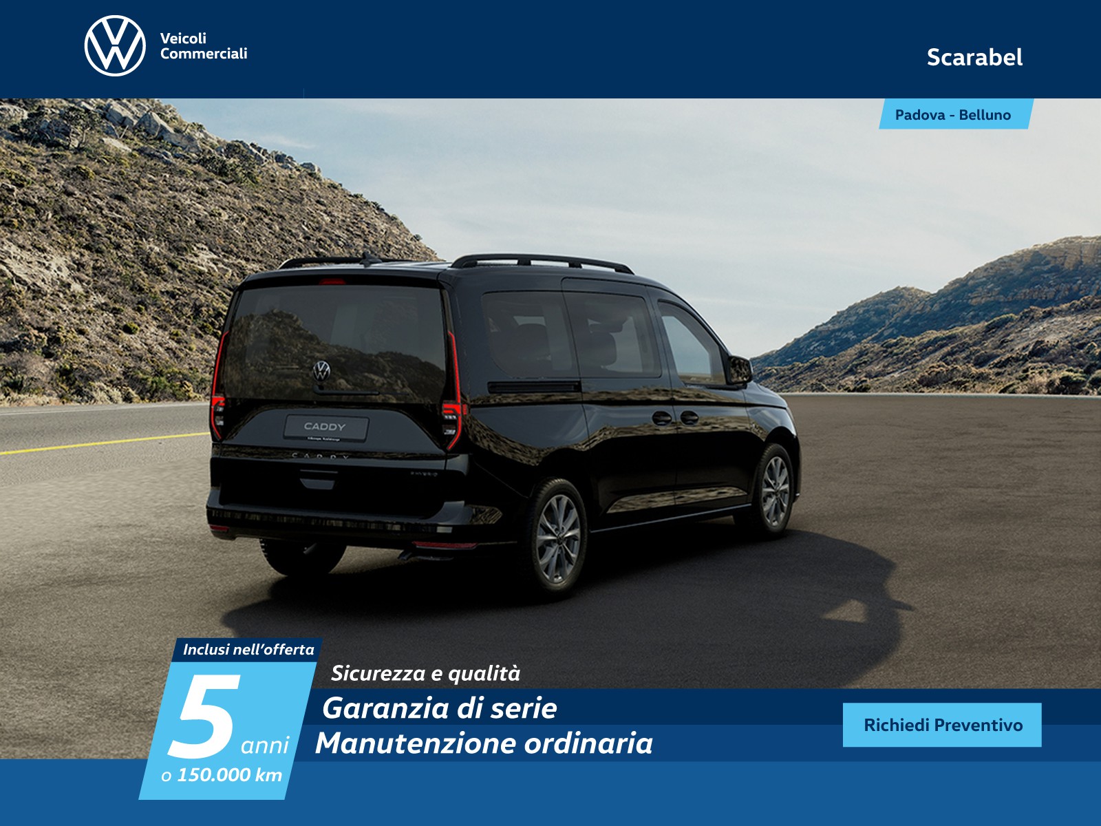 Volkswagen VIC Caddy maxi 1.5 phev 150cv life dsg