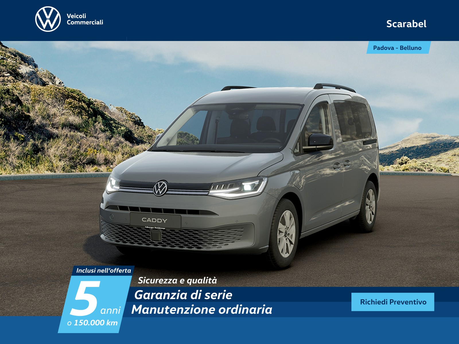 Volkswagen VIC Caddy 1.5 phev 150cv life dsg