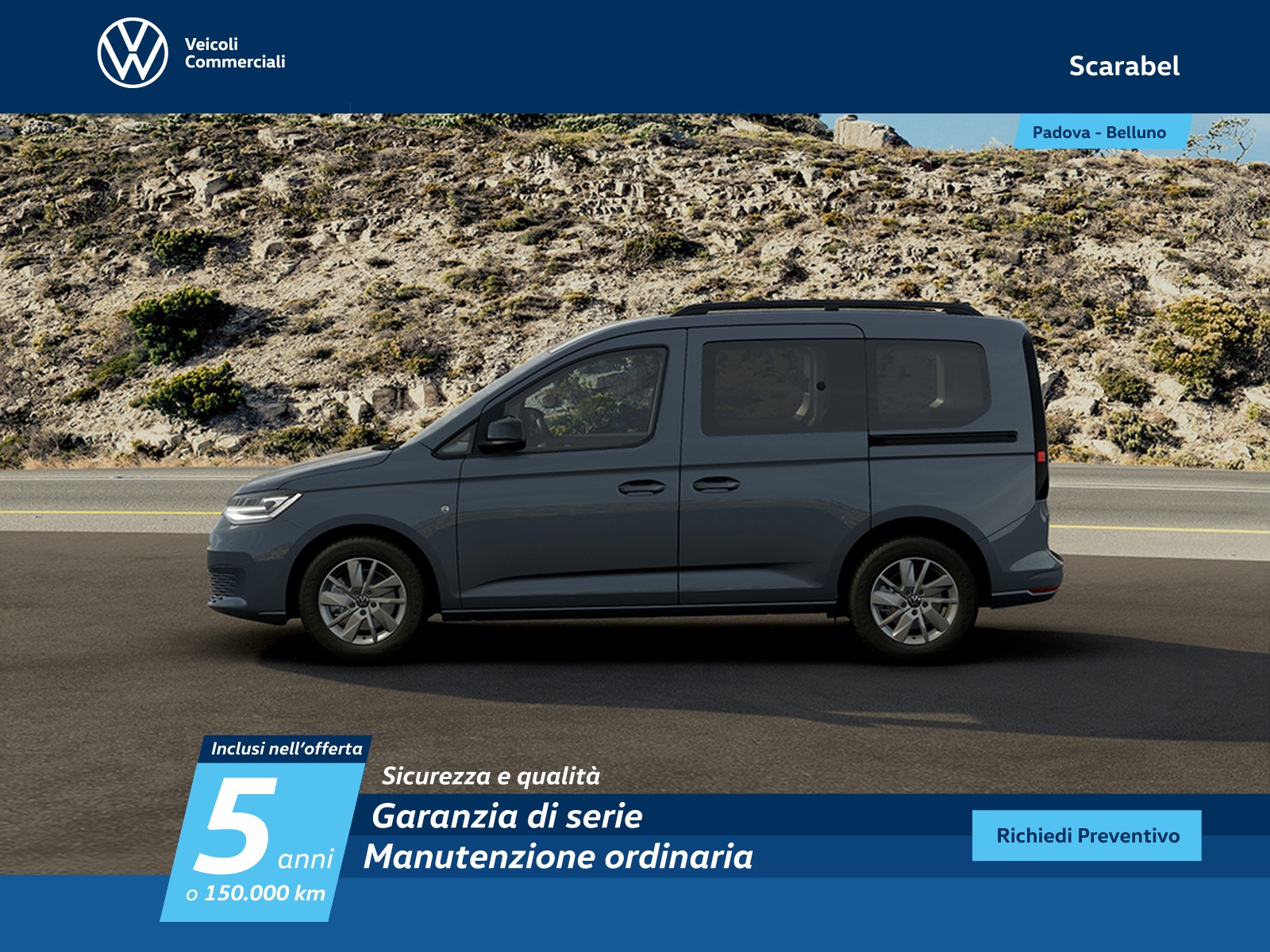 Volkswagen VIC Caddy 1.5 phev 150cv life dsg