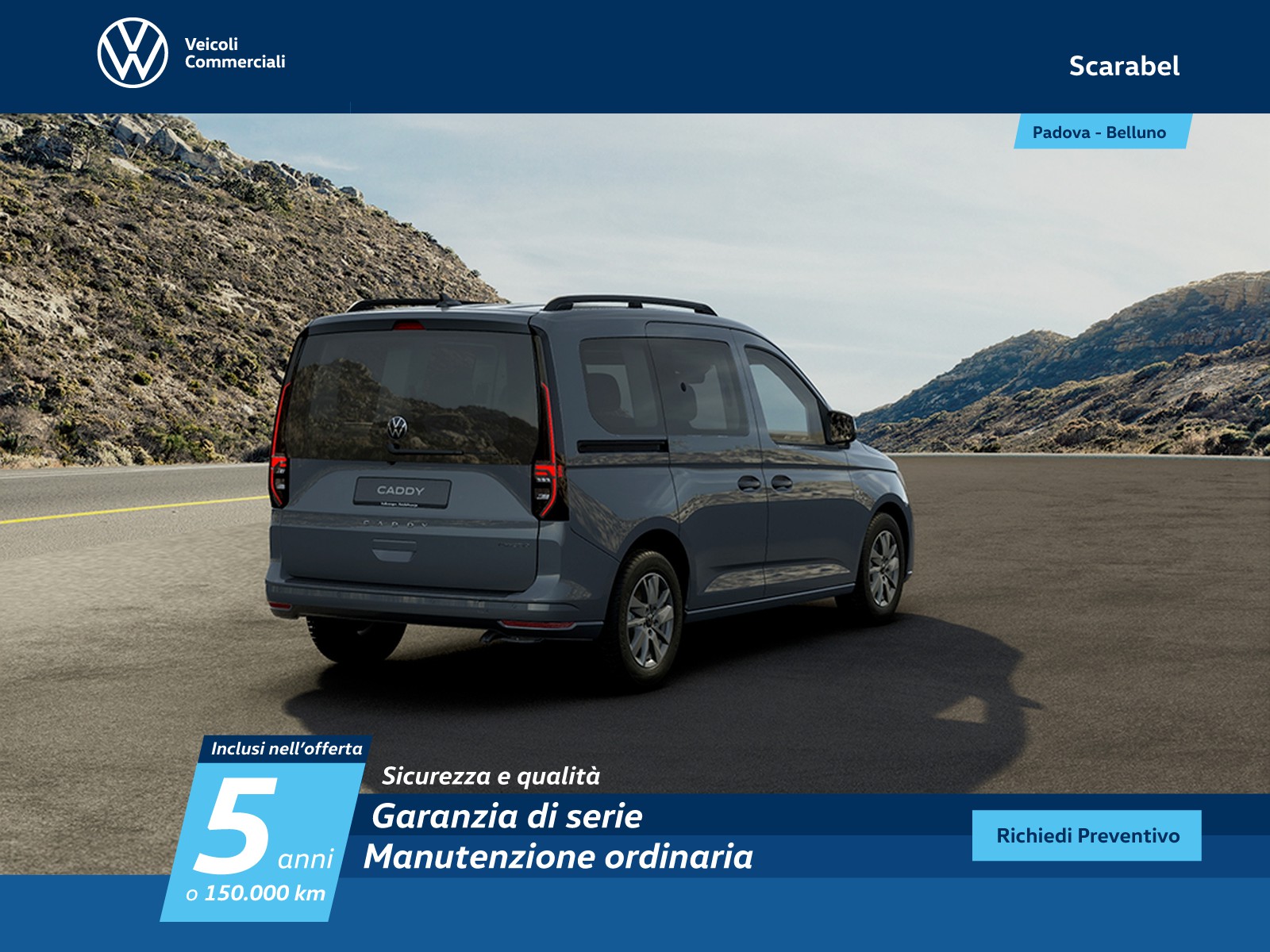 Volkswagen VIC Caddy 1.5 phev 150cv life dsg