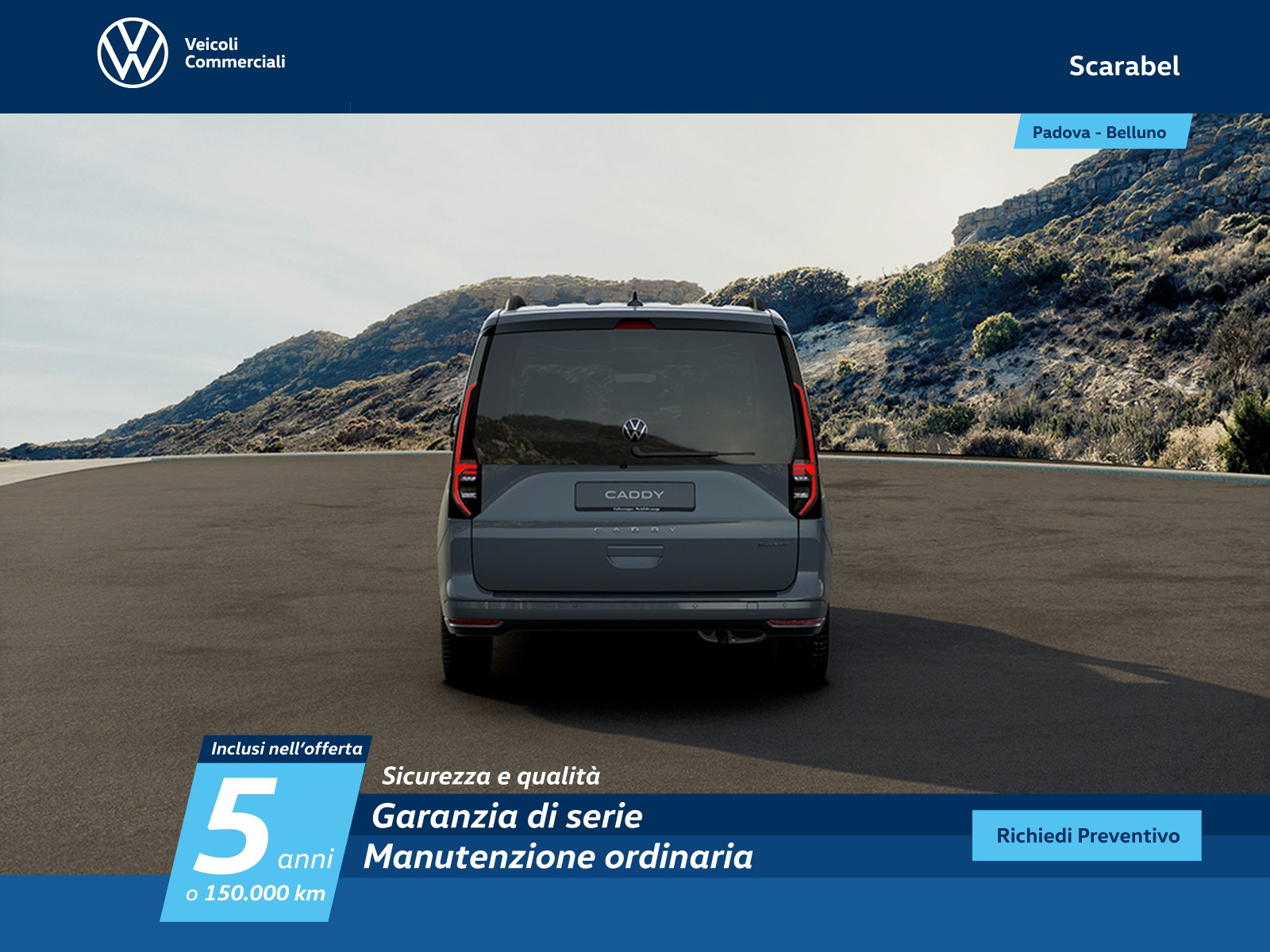 Volkswagen VIC Caddy 1.5 phev 150cv life dsg