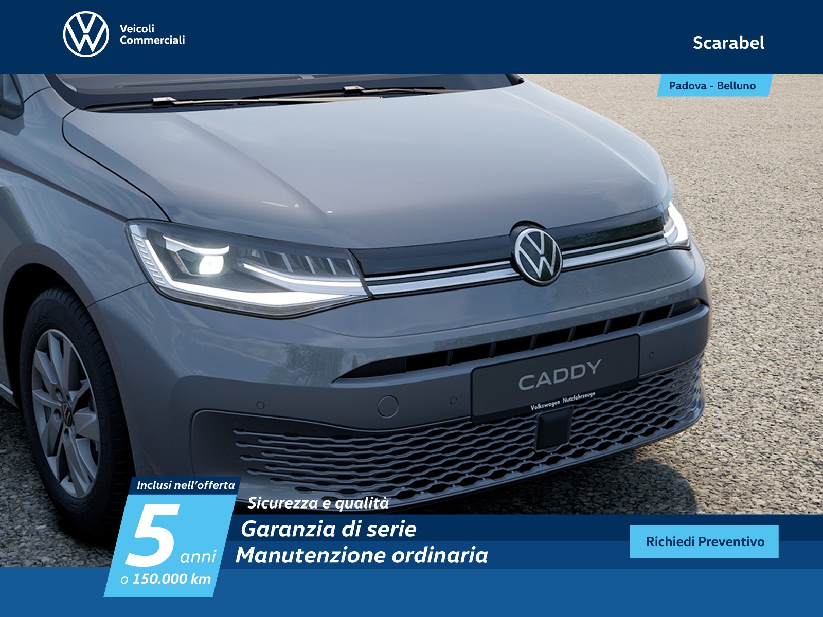 Volkswagen VIC Caddy 1.5 phev 150cv life dsg