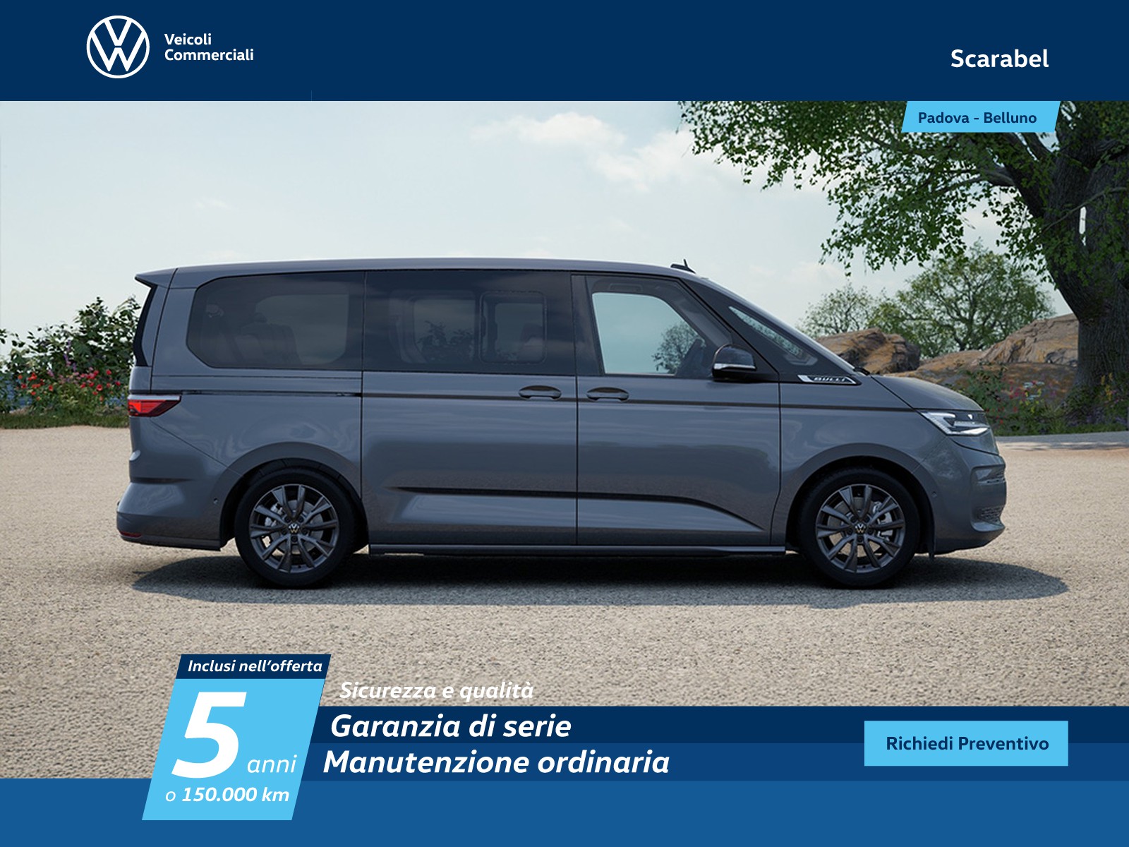 Volkswagen VIC T7 Multivan lungo 2.0 tdi life 150cv dsg 7p.ti