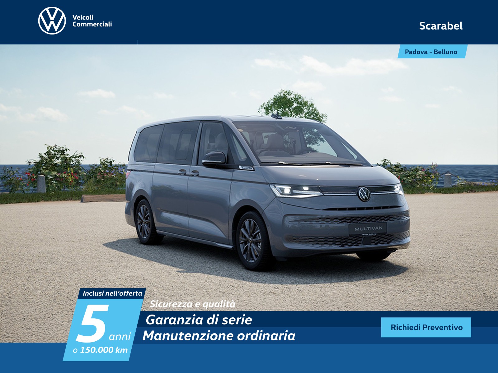 Volkswagen VIC T7 Multivan lungo 2.0 tdi life 150cv dsg 7p.ti