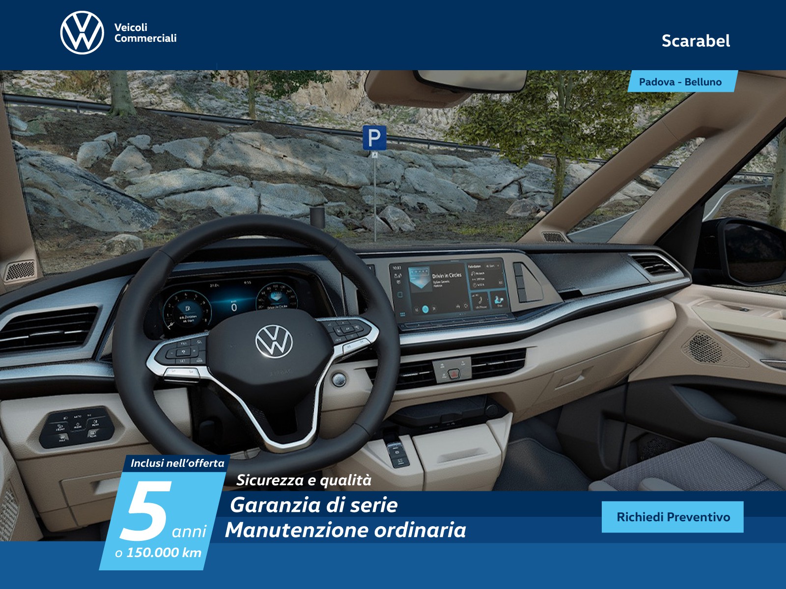 Volkswagen VIC T7 Multivan lungo 2.0 tdi life 150cv dsg 7p.ti