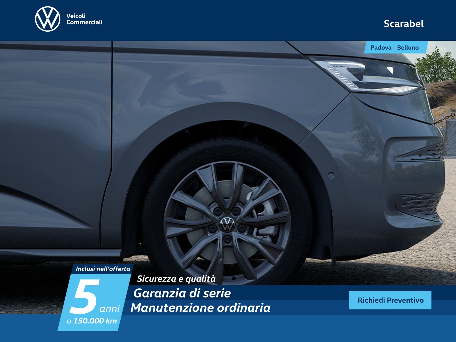 Volkswagen VIC T7 Multivan lungo 2.0 tdi life 150cv dsg 7p.ti