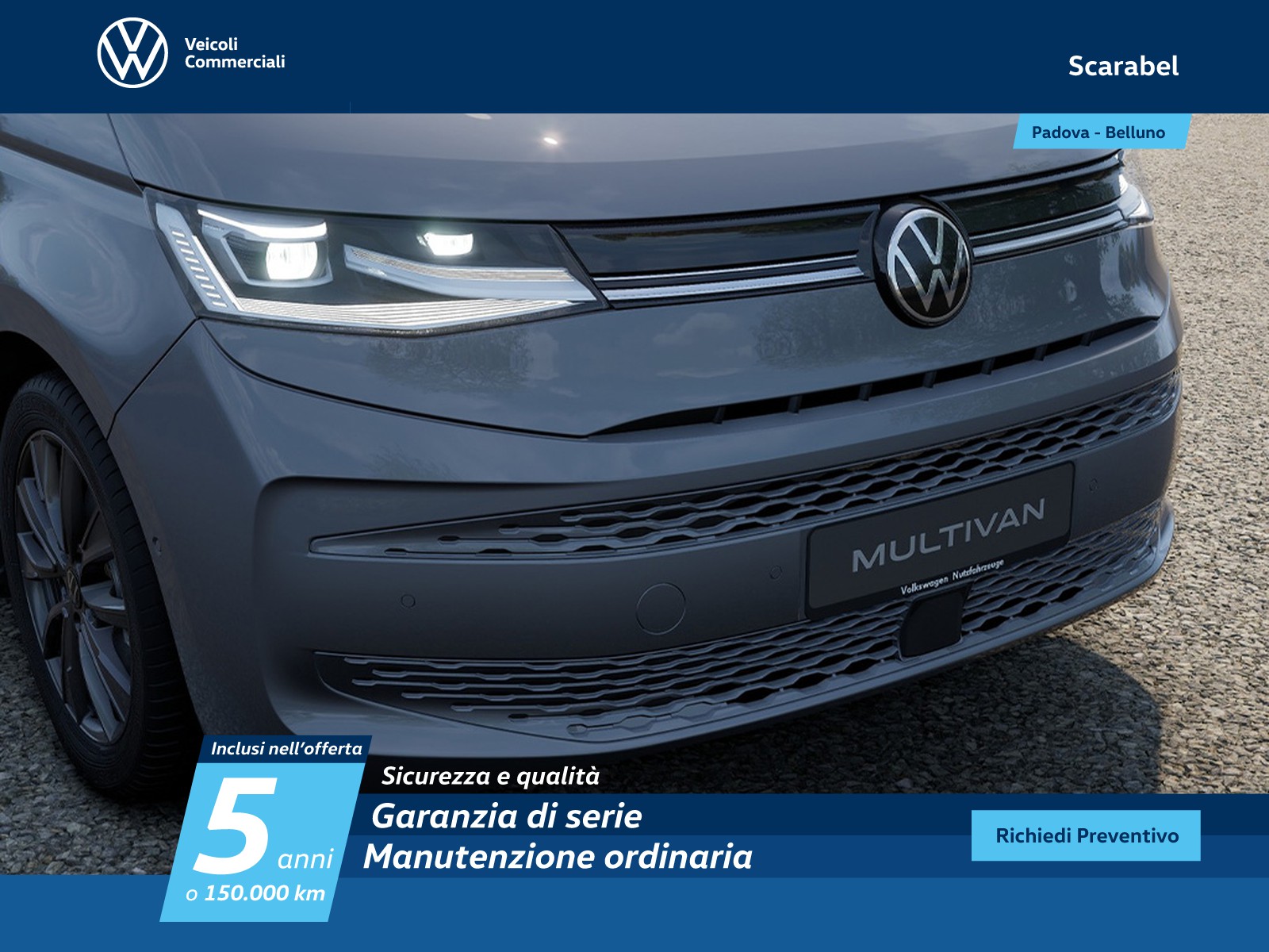 Volkswagen VIC T7 Multivan lungo 2.0 tdi life 150cv dsg 7p.ti