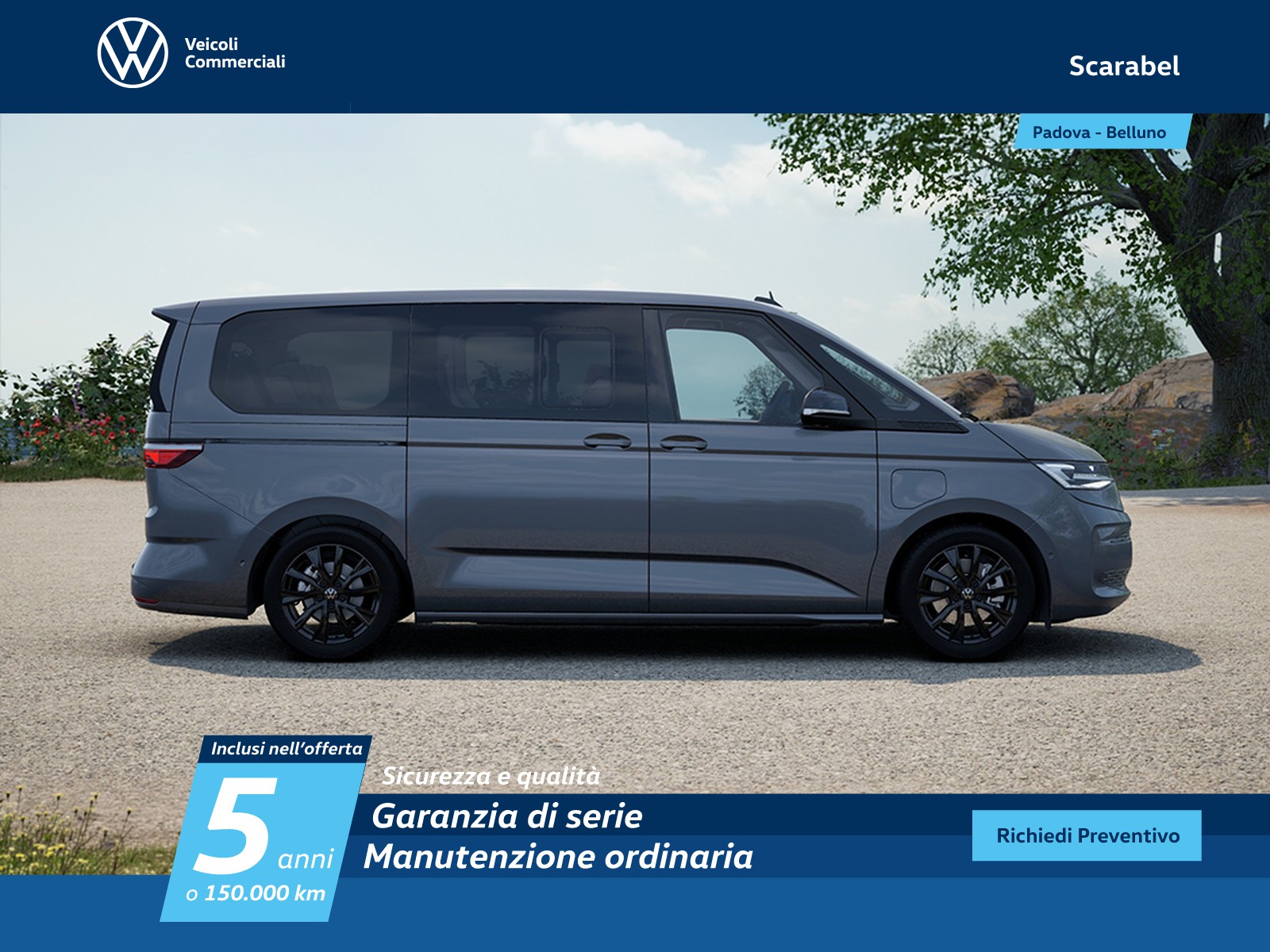 Volkswagen VIC T7 Multivan lungo 1.5 phev life 4motion 245cv dsg 7p.ti