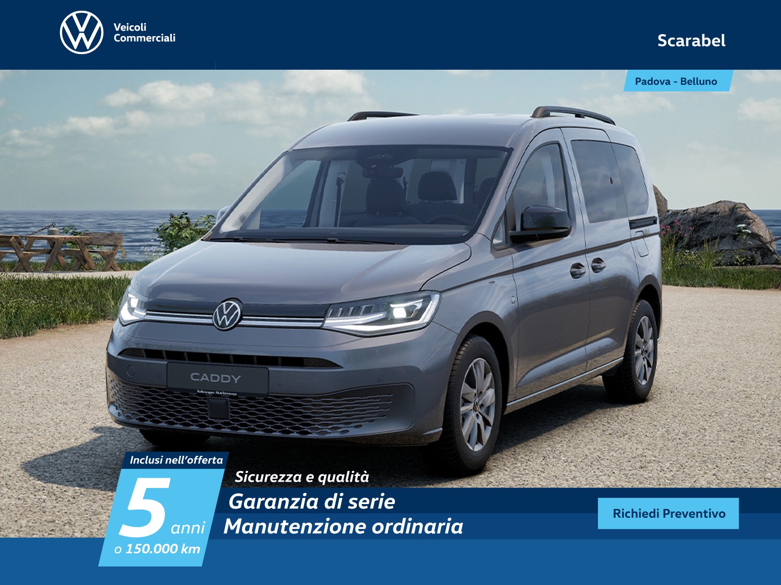Volkswagen VIC Caddy m1 2.0 tdi 122cv 4motion life my24