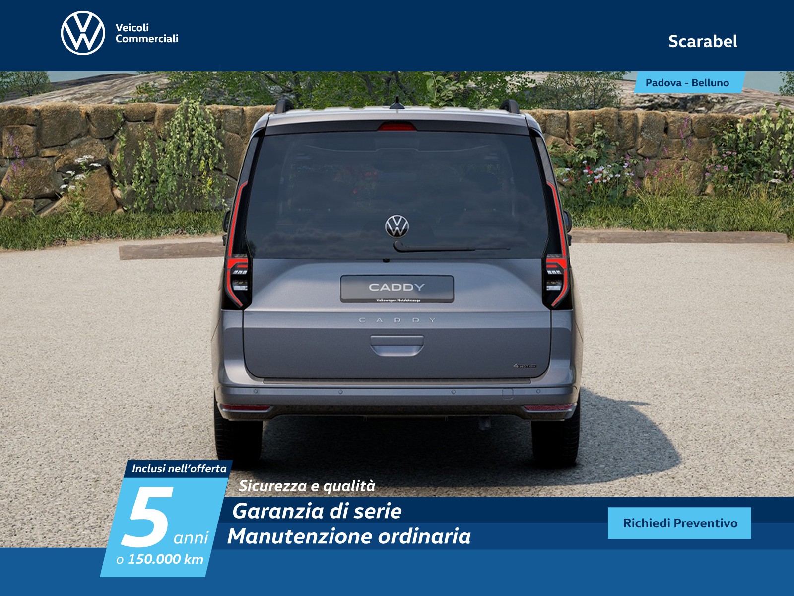 Volkswagen VIC Caddy m1 2.0 tdi 122cv 4motion life my24