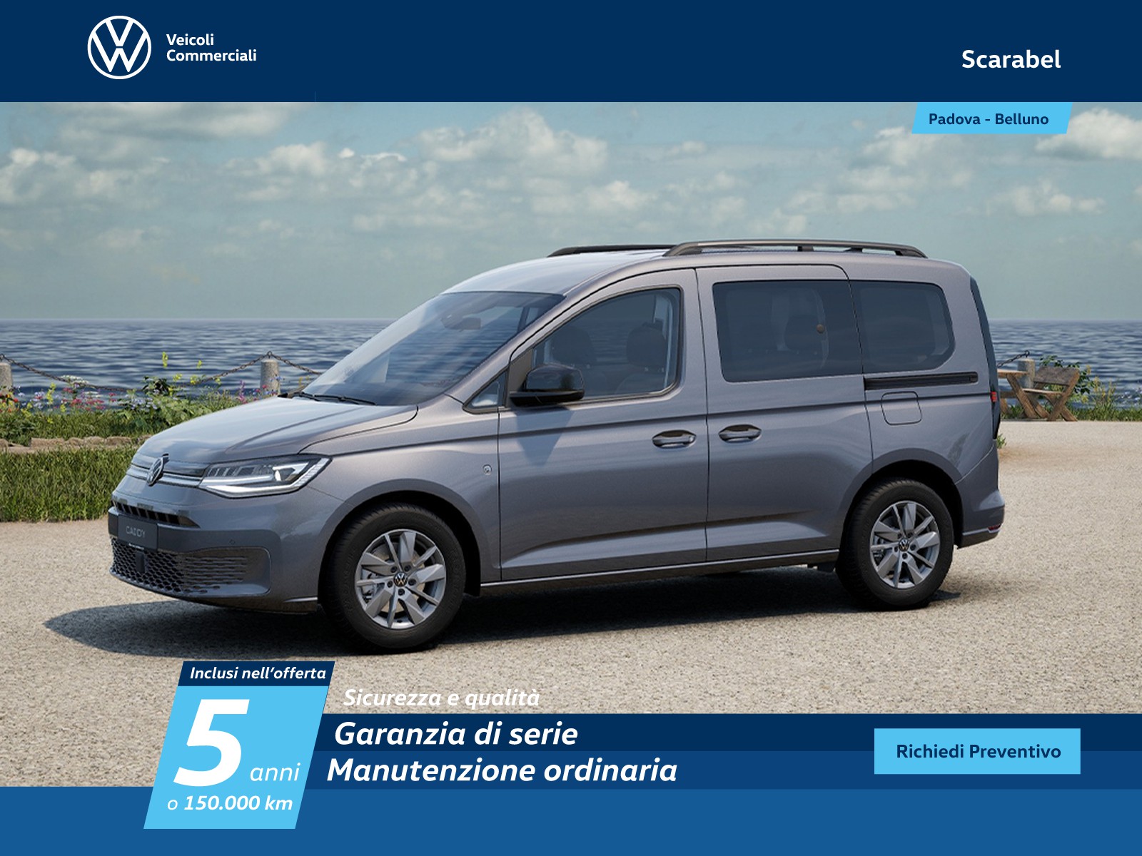 Volkswagen VIC Caddy m1 2.0 tdi 122cv 4motion life my24