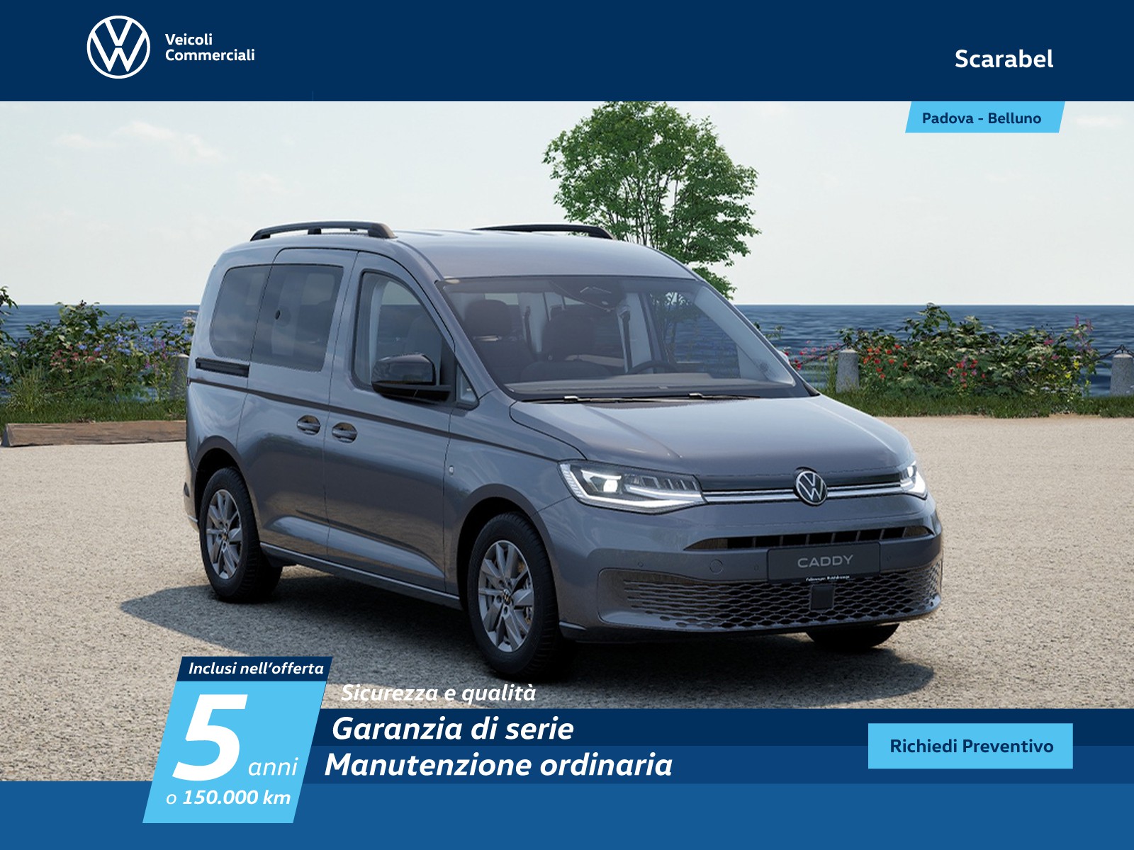 Volkswagen VIC Caddy m1 2.0 tdi 122cv 4motion life my24
