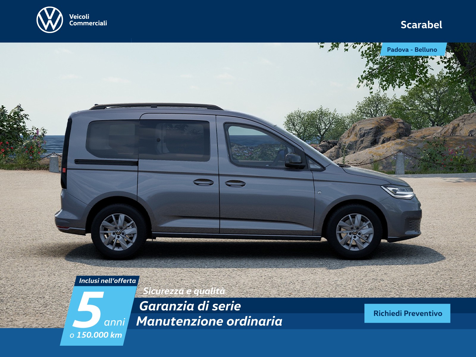 Volkswagen VIC Caddy m1 2.0 tdi 122cv 4motion life my24