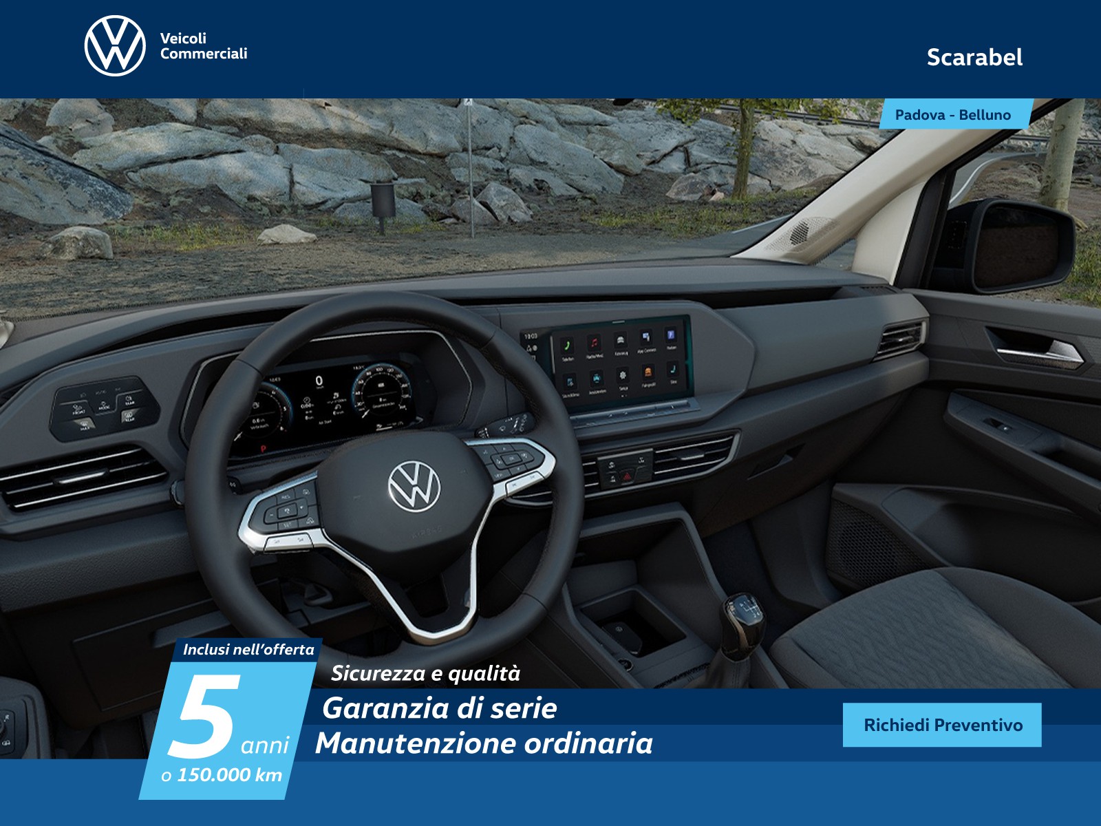 Volkswagen VIC Caddy m1 2.0 tdi 122cv 4motion life my24