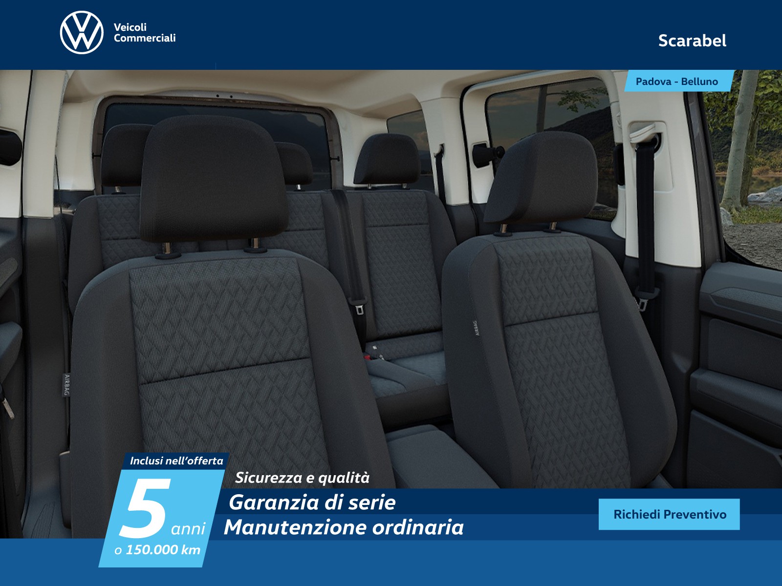 Volkswagen VIC Caddy m1 2.0 tdi 122cv 4motion life my24