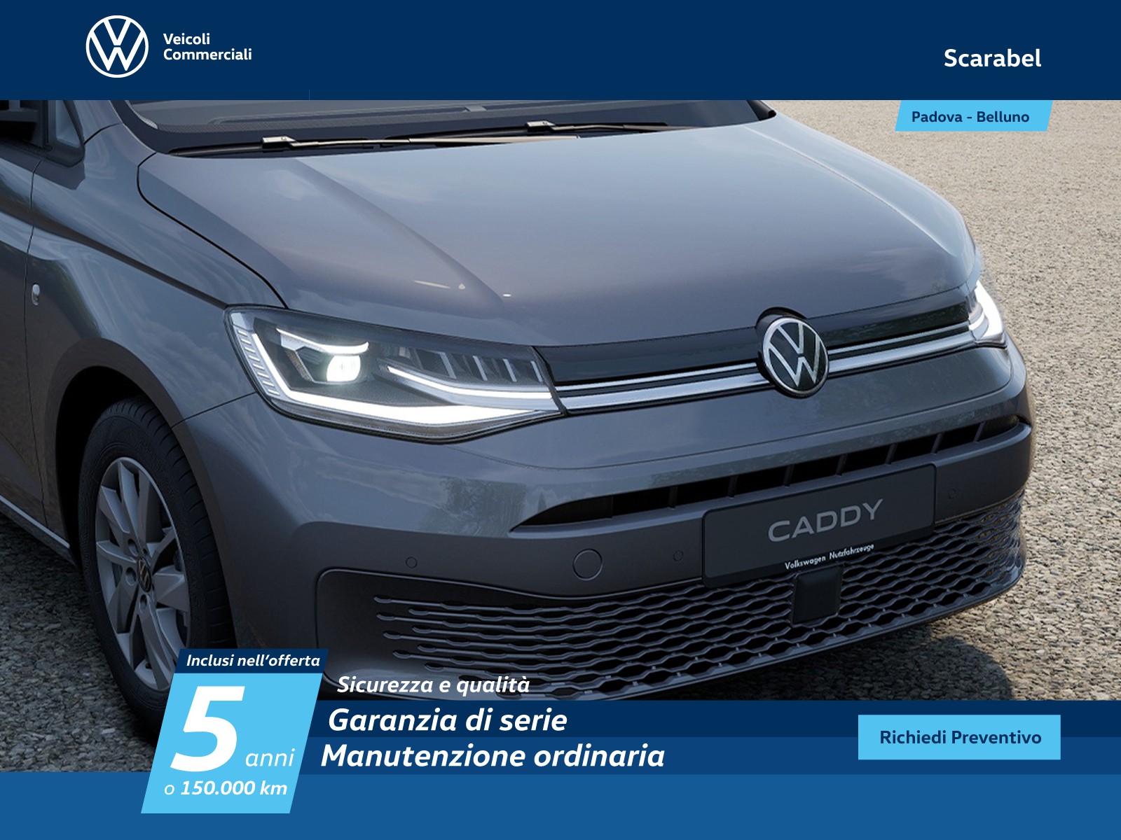 Volkswagen VIC Caddy m1 2.0 tdi 122cv 4motion life my24