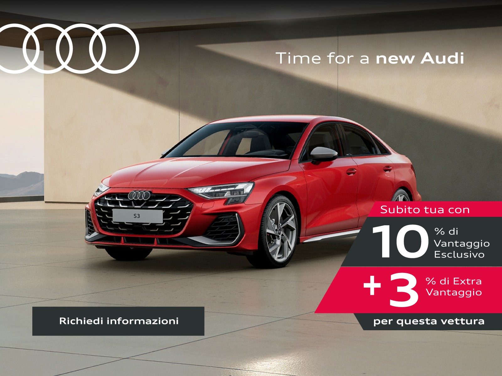 Audi S3 sedan 2.0 tfsi quattro s-tronic